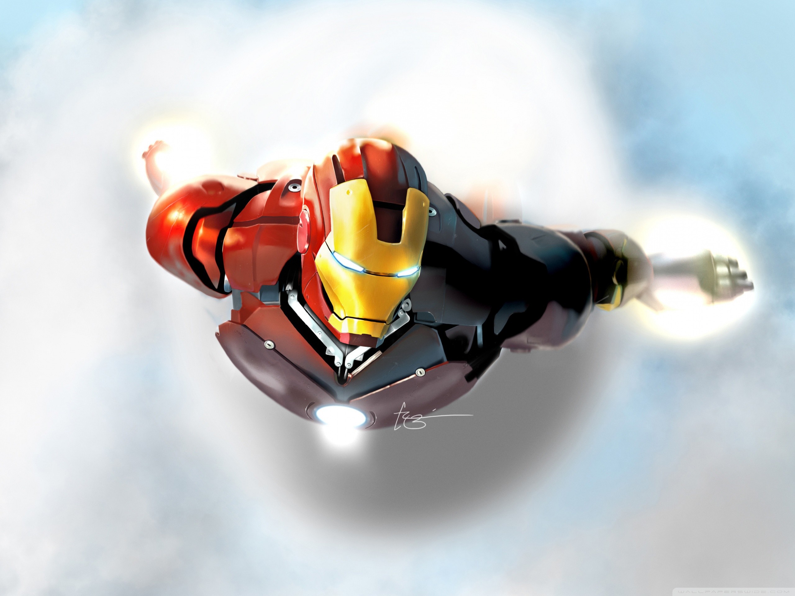 Iron Man In Flight HD Wide Wallpaper for Widescreen
