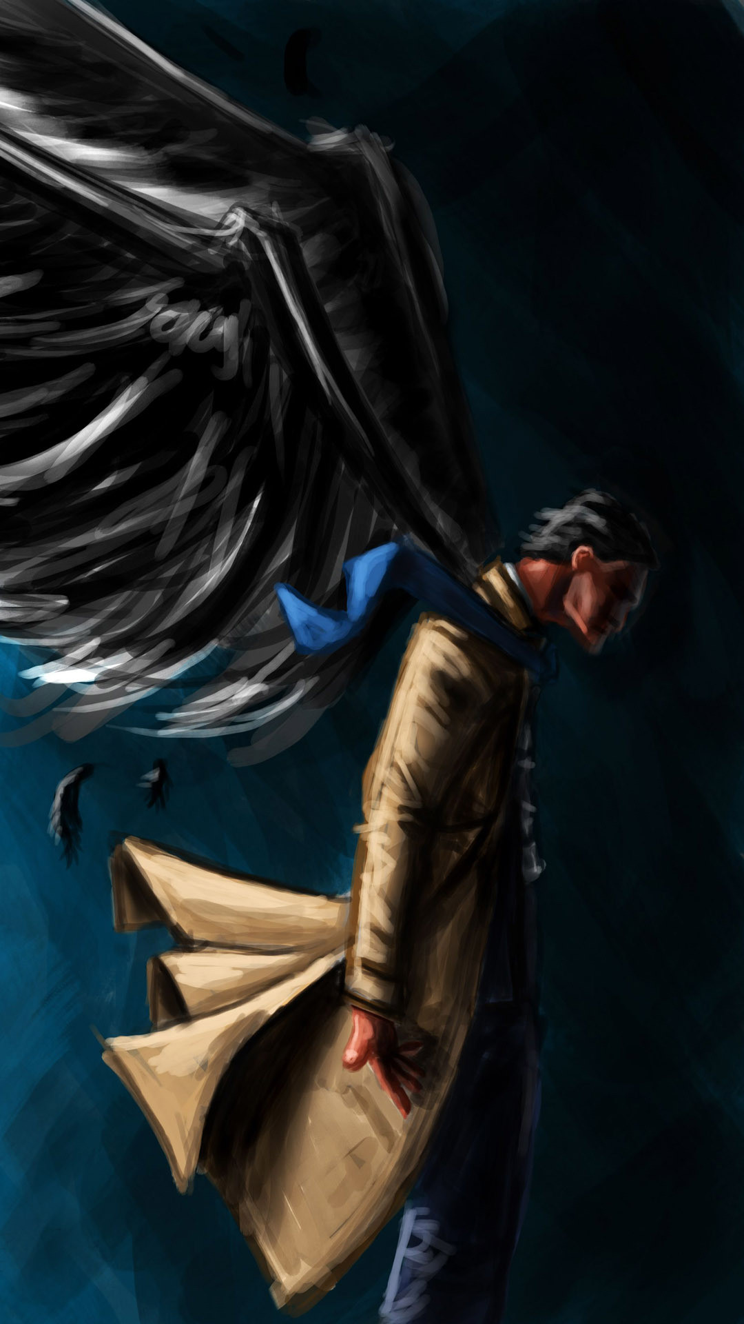 Castiel artwork – Supernatural Wallpaper