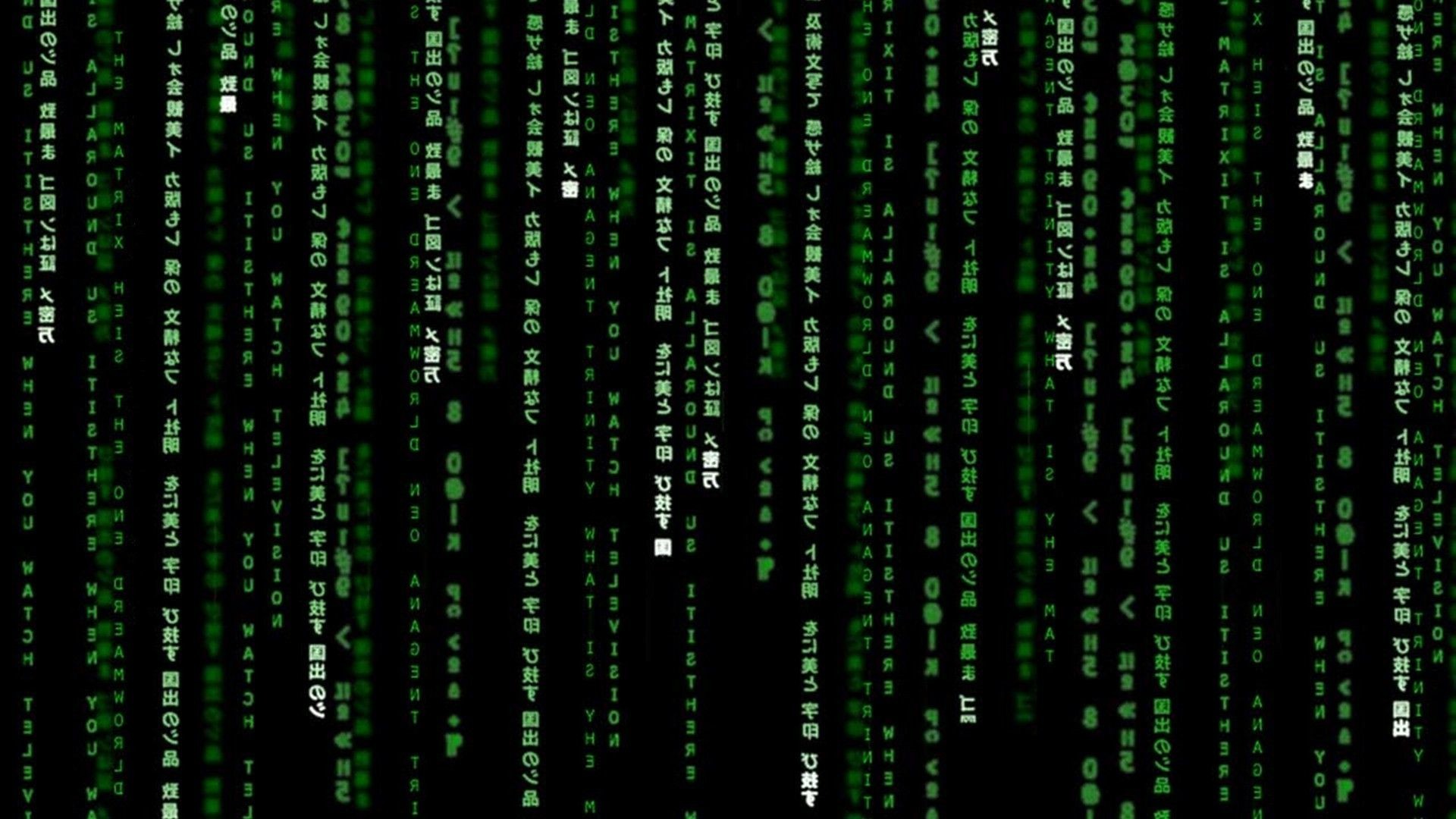 The Matrix Binary Poster Wallpapers HD