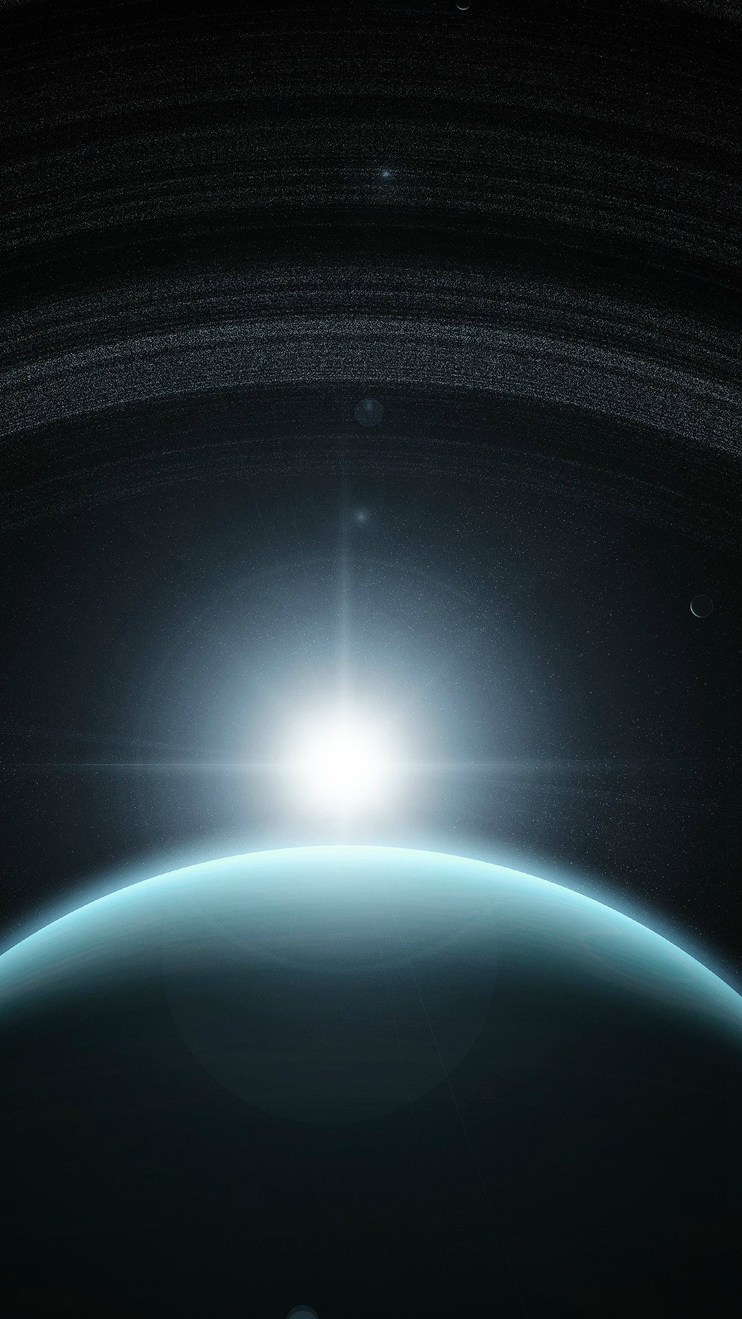 Space Planet Blue Interstellar Light #iPhone #plus #wallpaper