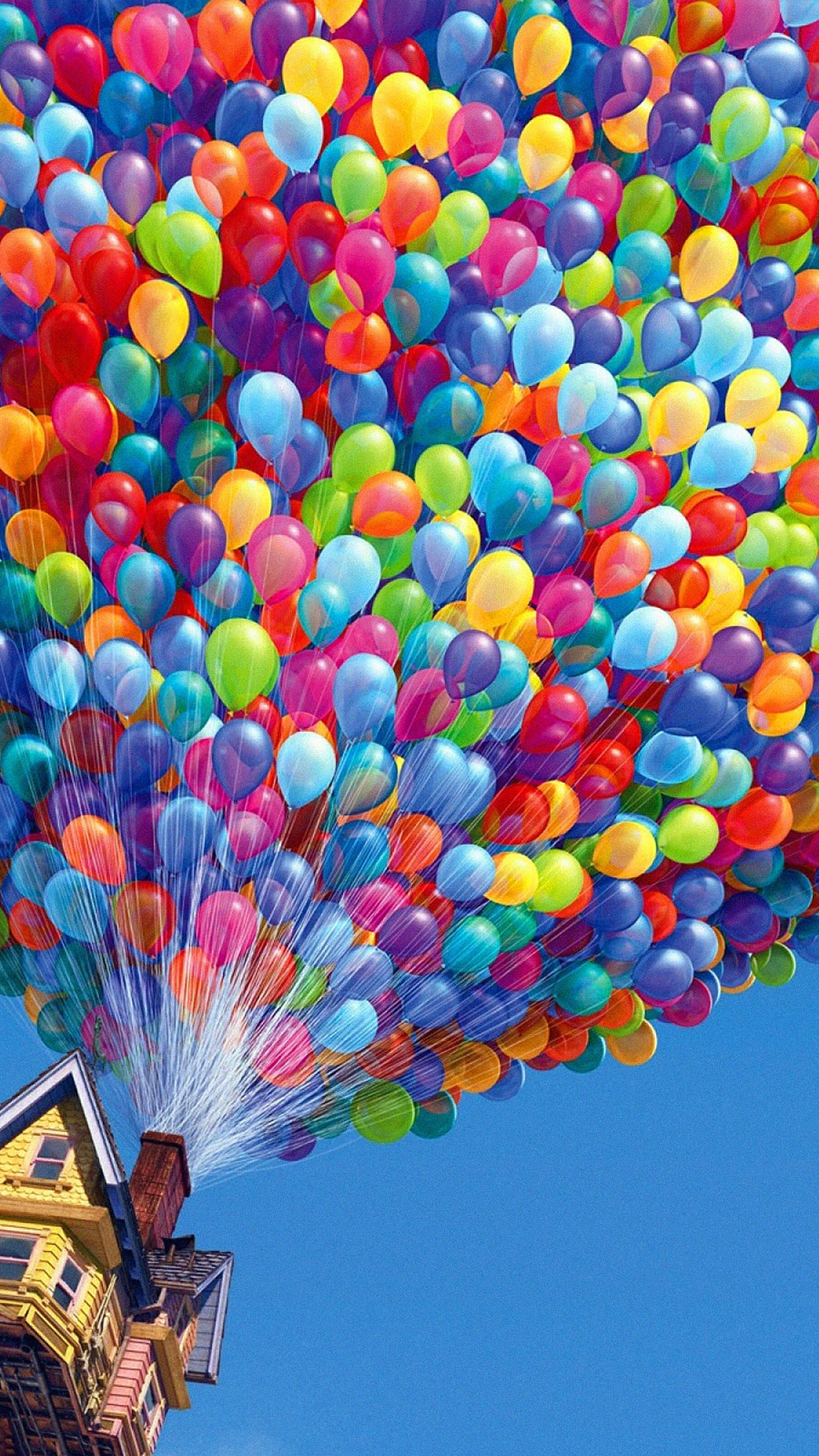 Colorful Balloons House Up Movie Android Wallpaper free download