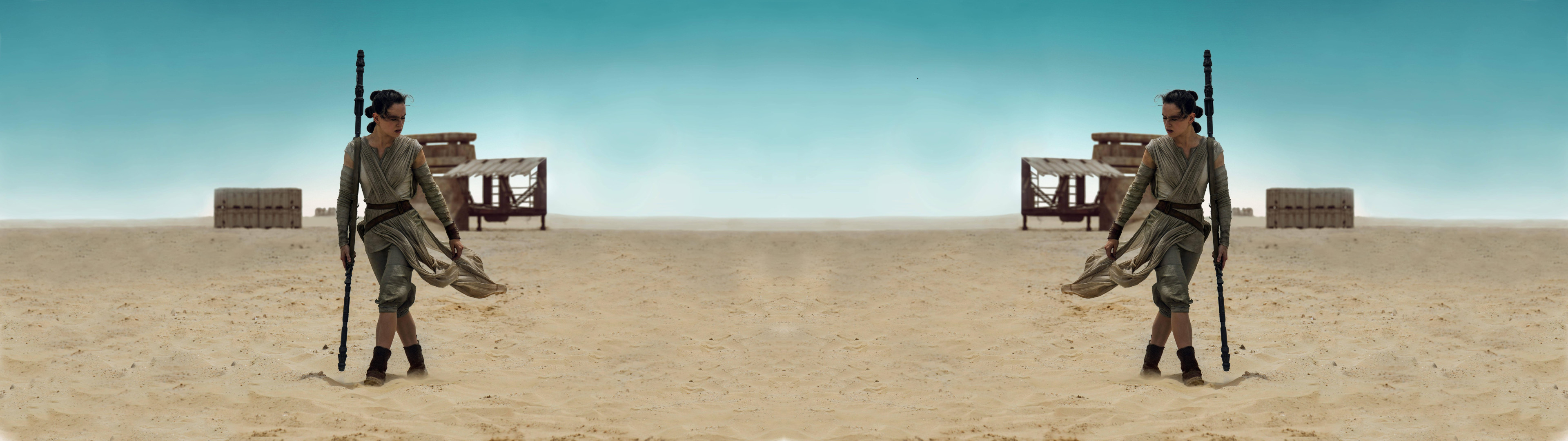 [3840×1080] Simple Rey & Reflection