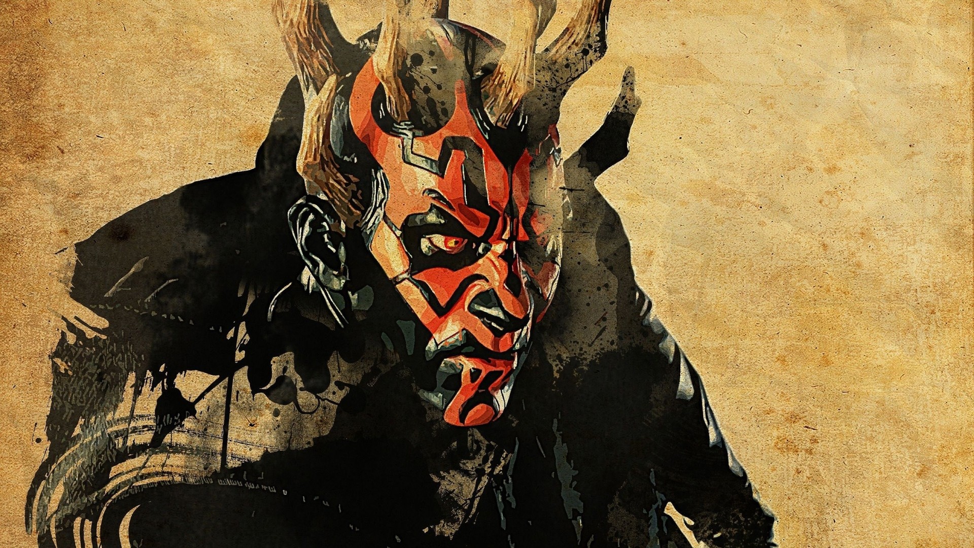 Wallpaper star wars, darth maul, art