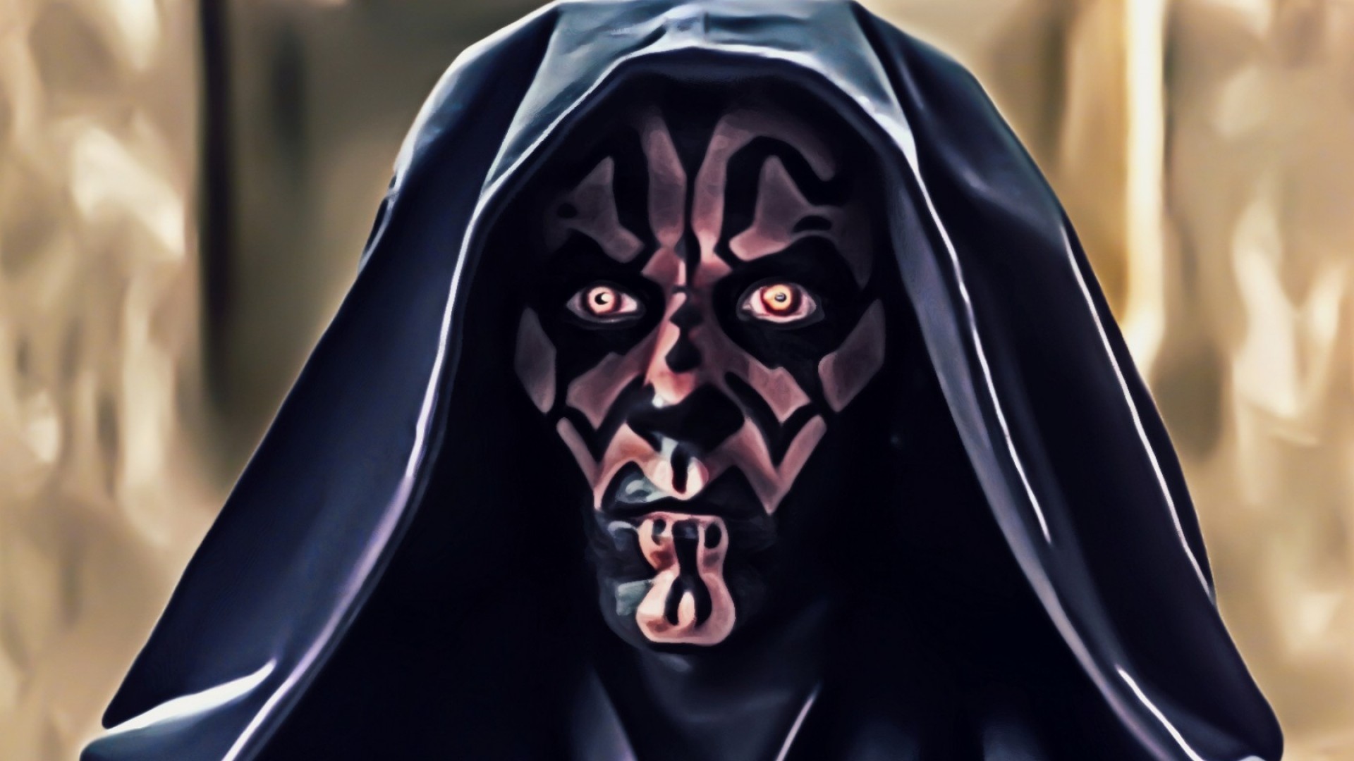 Wallpaper star wars, darth maul, art, face