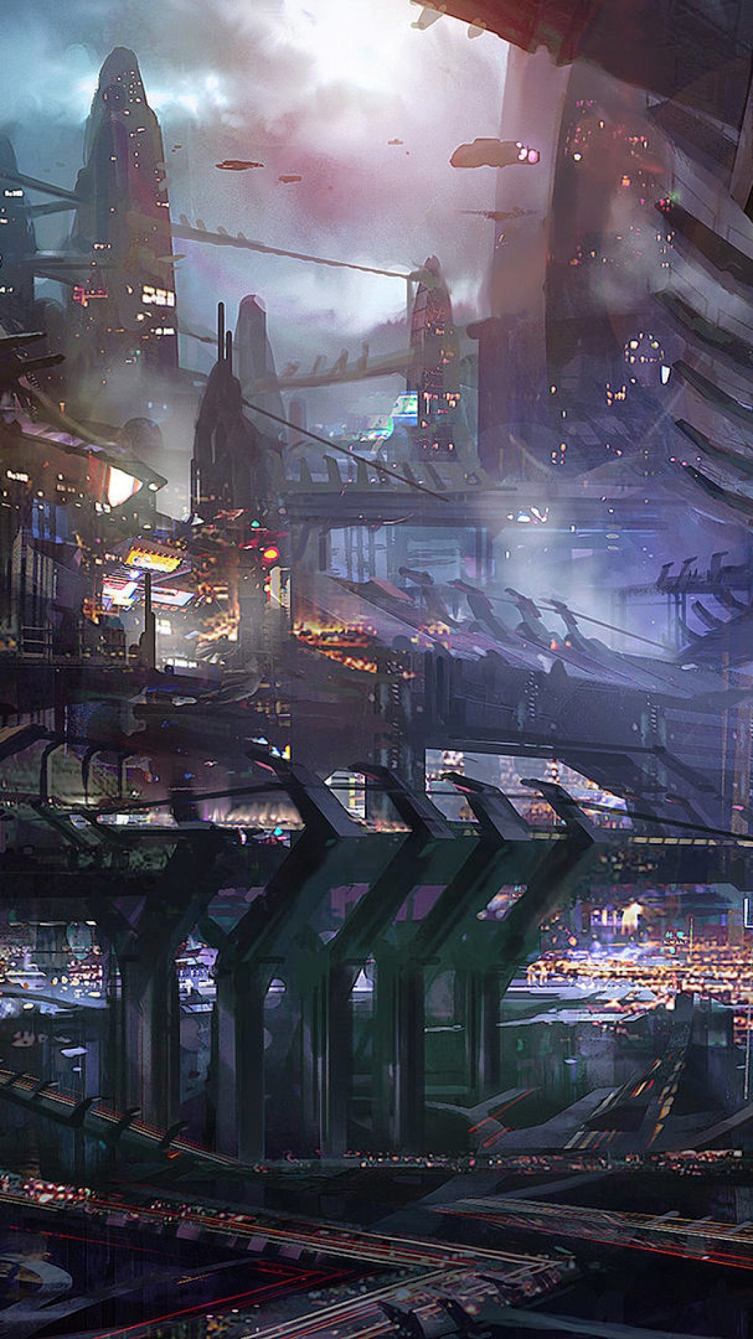 Sci Fi City HD Android Wallpaper …