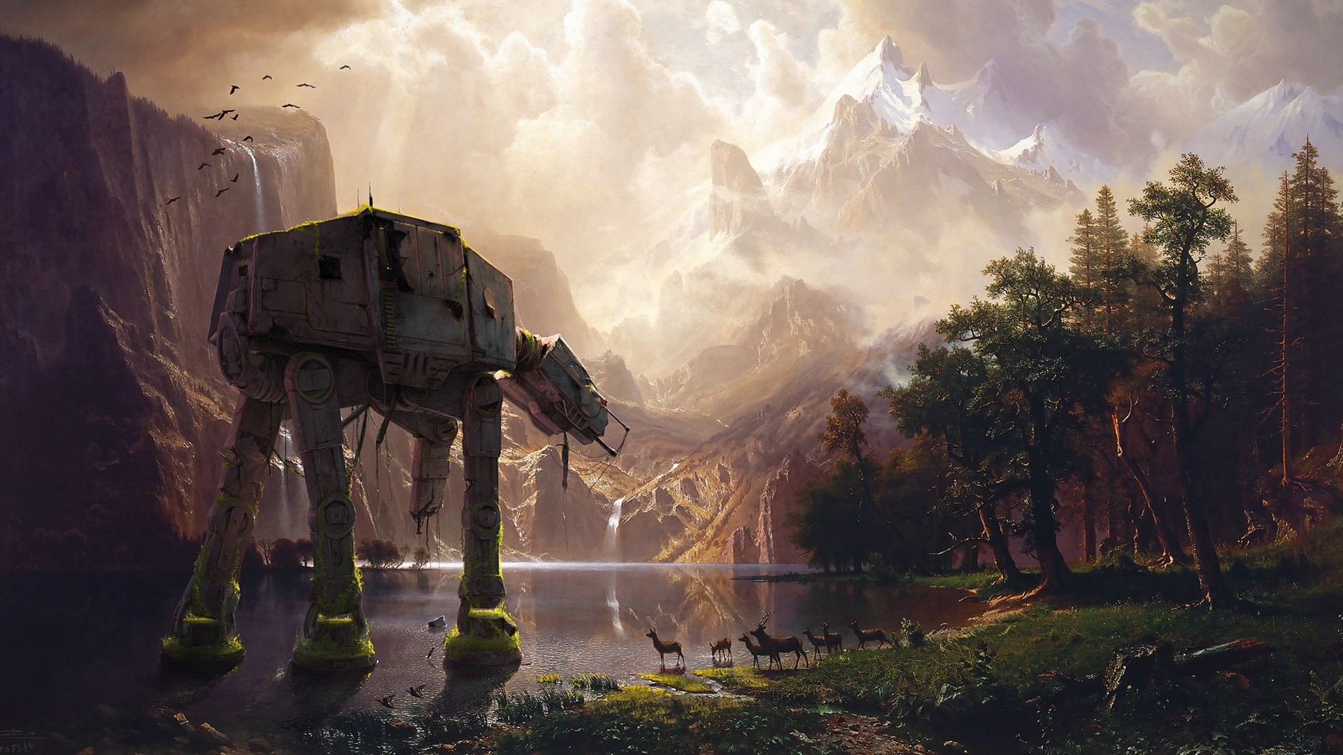 Star wars giant robot concept art