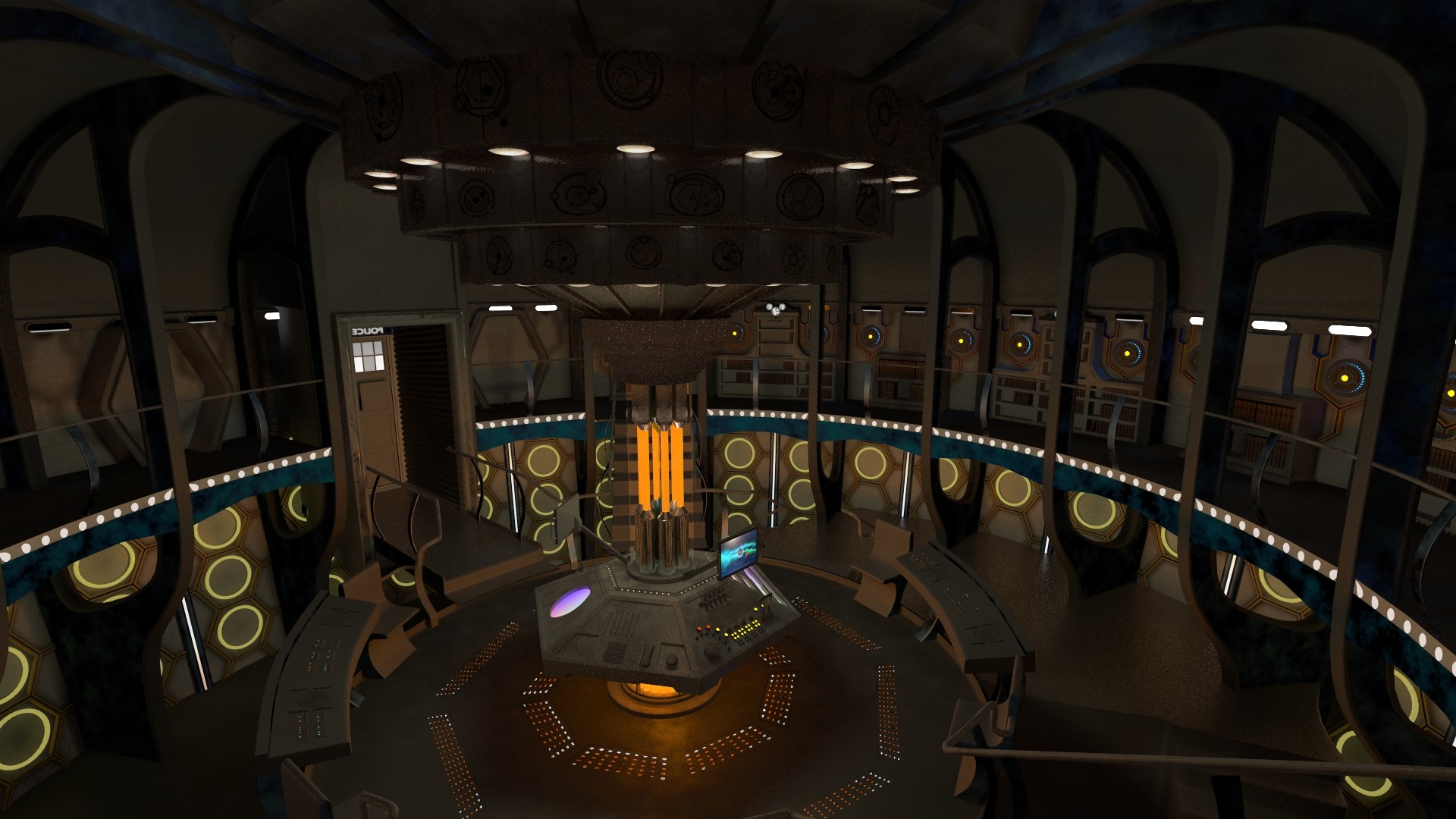 TARDIS console room – 2015 WIP by thy4205 on DeviantArt
