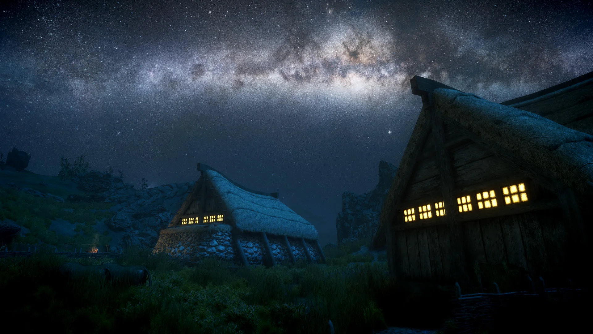 Skyrim Elder Scrolls Night Stars Galaxy Milky Way wallpaper 77741 WallpaperUP