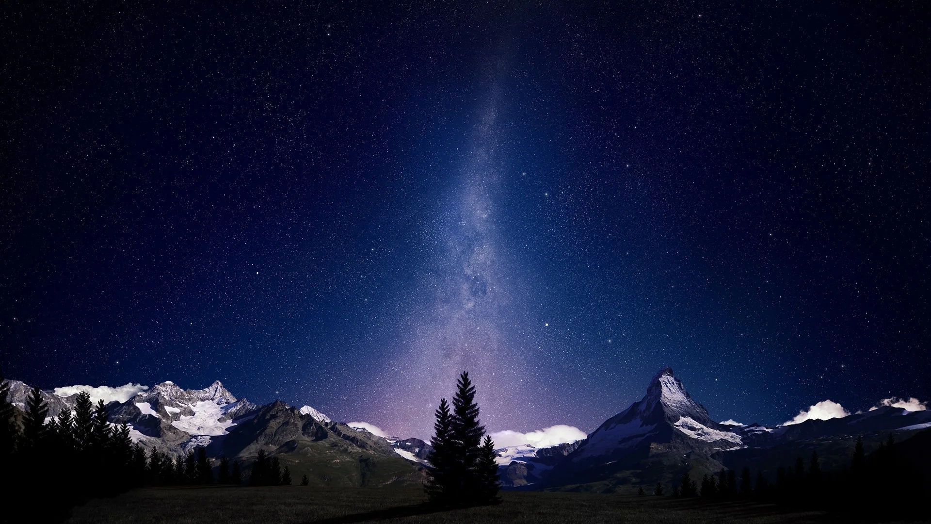 Milky Way, Space, Night, Swiss Alps Wallpapers HD / Desktop and Mobile  Backgrounds