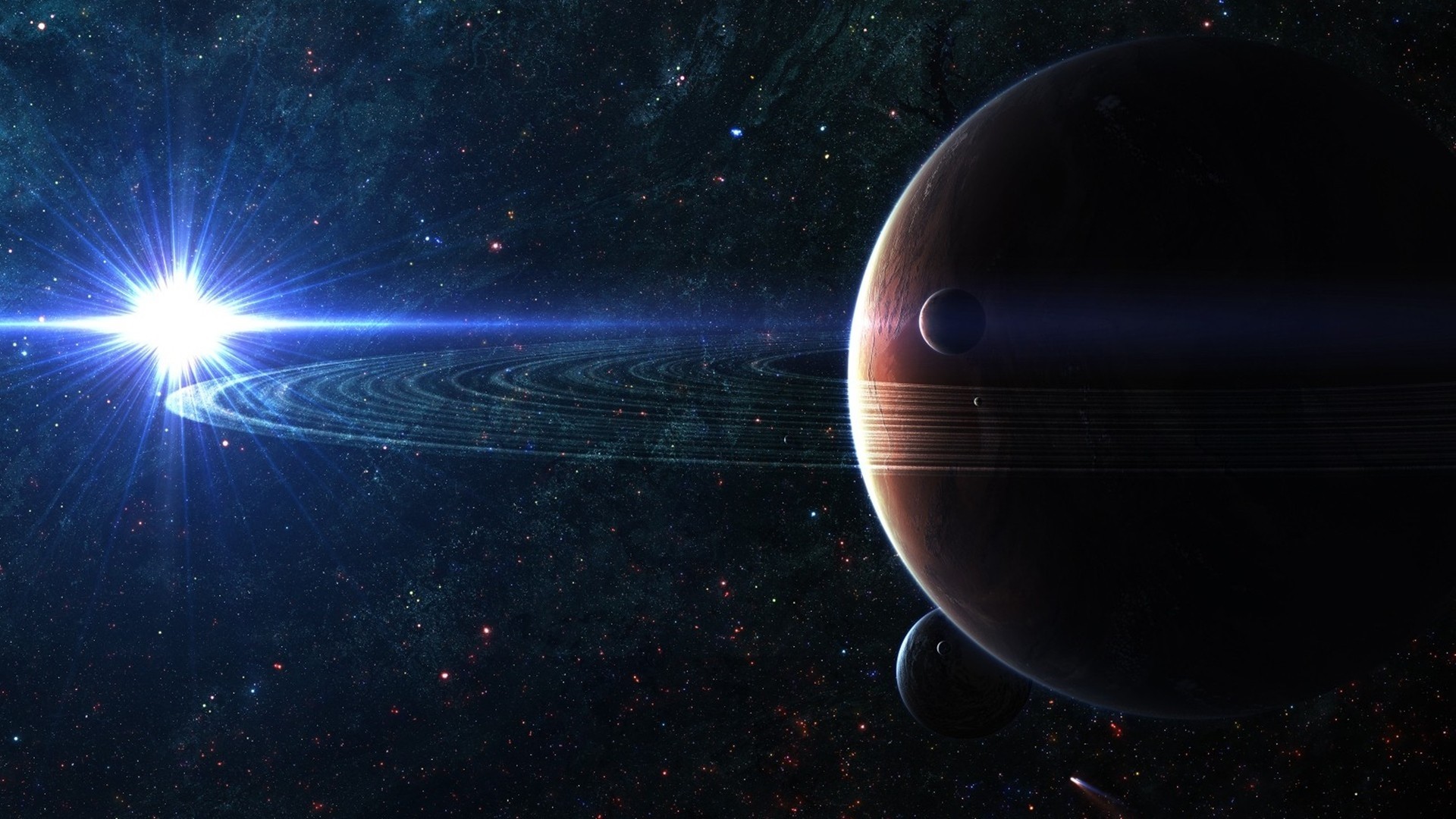 Preview wallpaper space, planet, sky 1920×1080