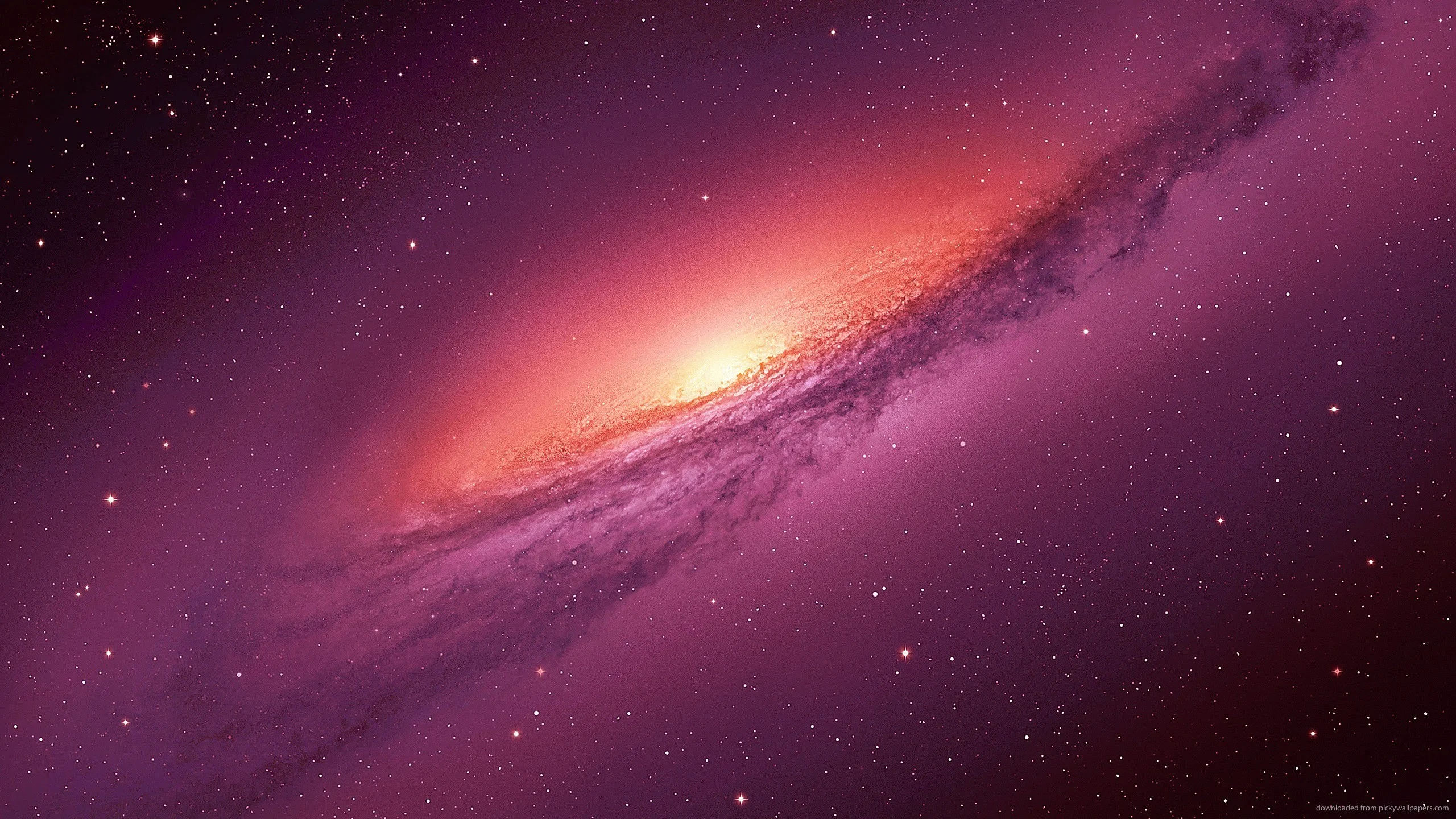 Purple Apple Galaxy for 2560×1440
