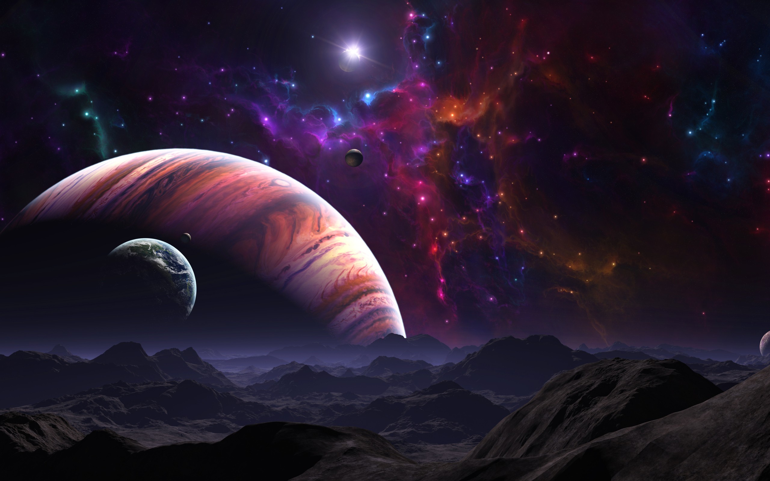 Outer Space Wallpaper Outer, Space, Galaxies, Planets