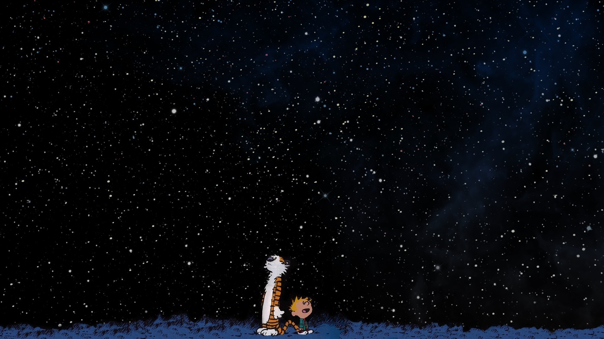 Calvin And Hobbes, Space, Stars Wallpapers HD / Desktop and Mobile Backgrounds