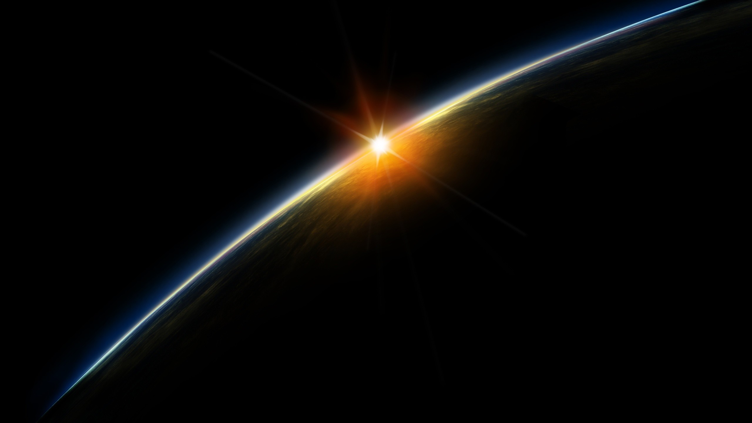 Sunrise from space. How to set wallpaper on your desktop Click the download link from above and set the wallpaper on the desktop from your OS