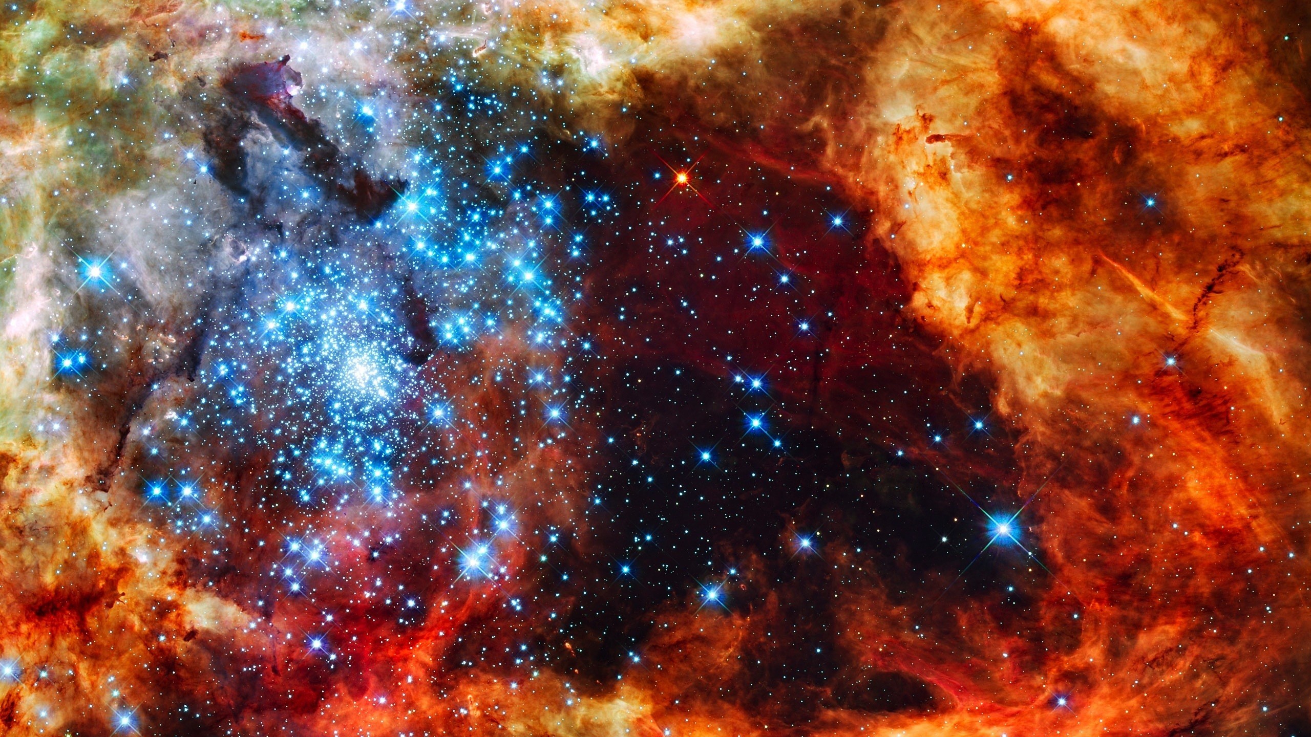 Starry space wallpaper 2560×1440