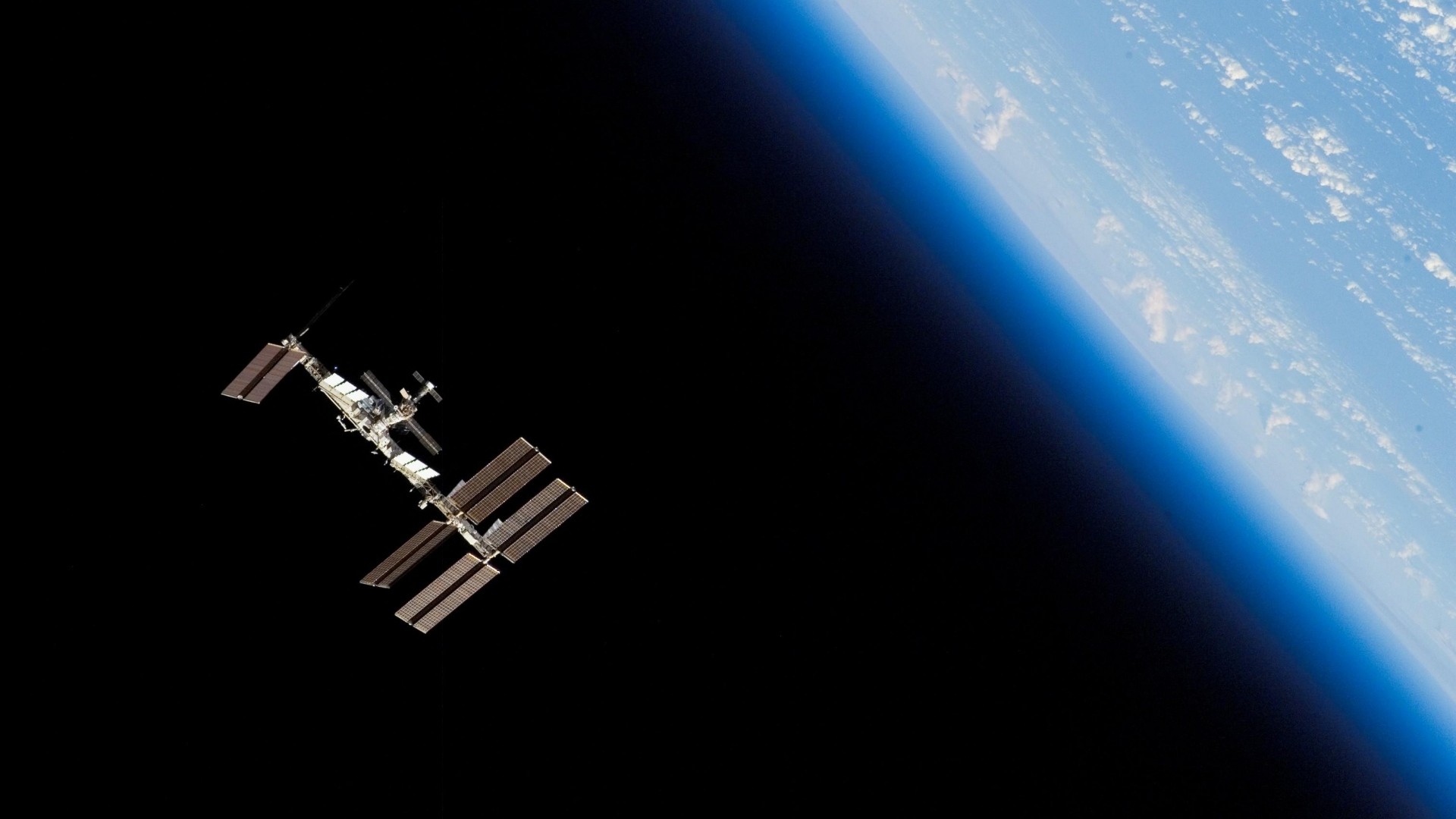 Preview wallpaper station iss, space, orbit, planet, earth 1920×1080