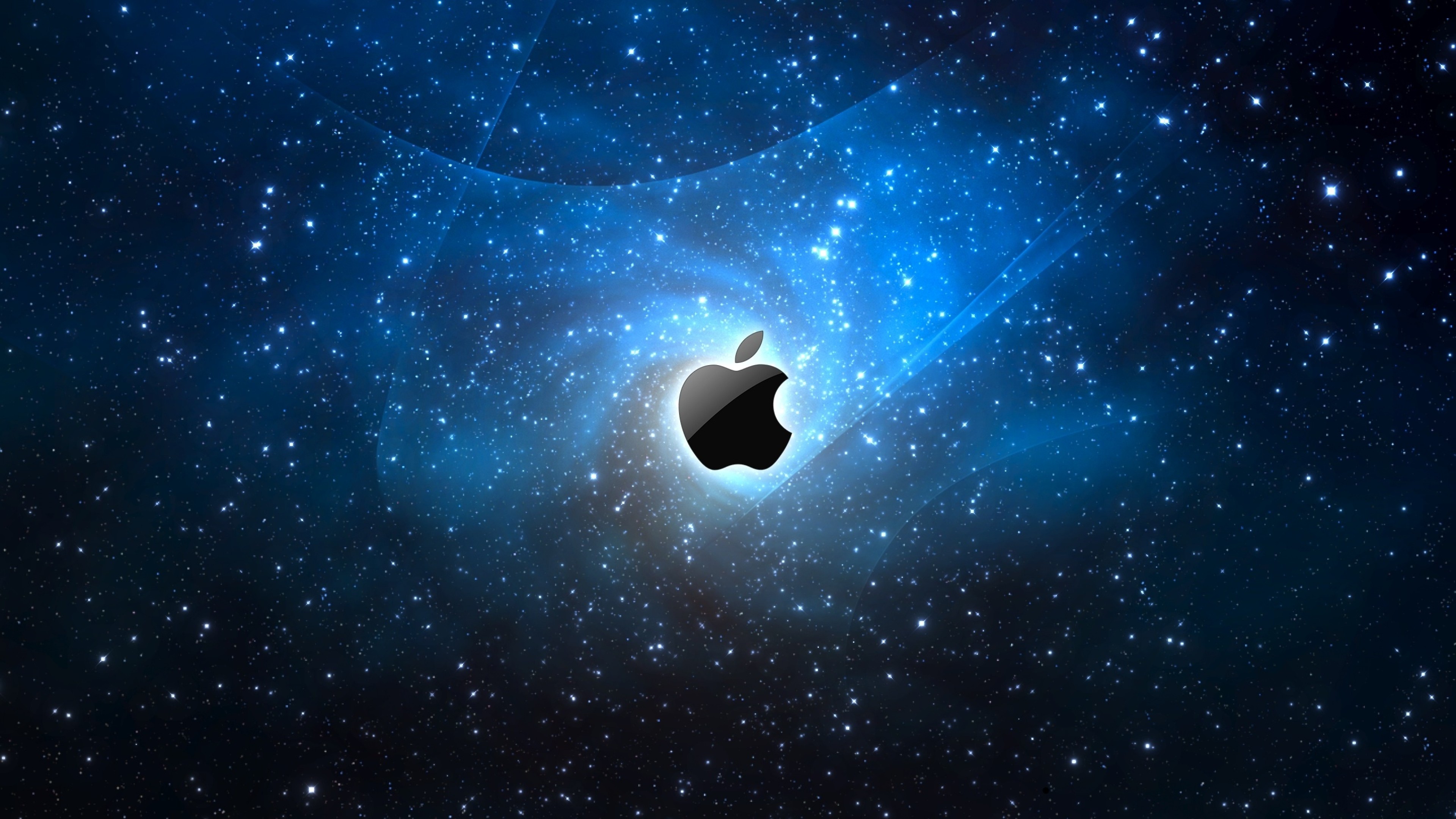 Background 4K Ultra HD. Wallpaper apple, mac, brand, logo, heaven, stars,  space