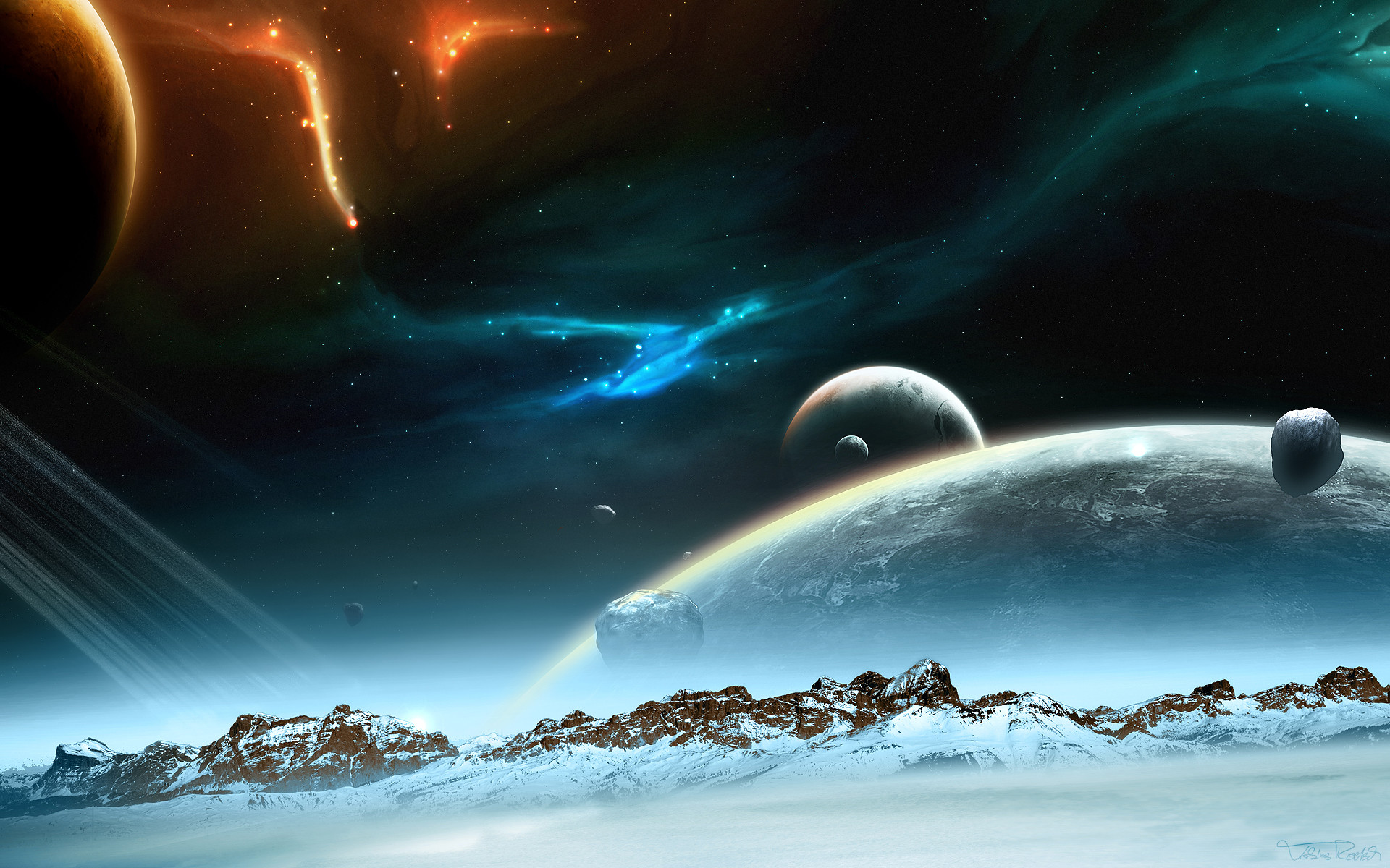 Miscellaneous Digital Art Planets Space HD Wallpaper