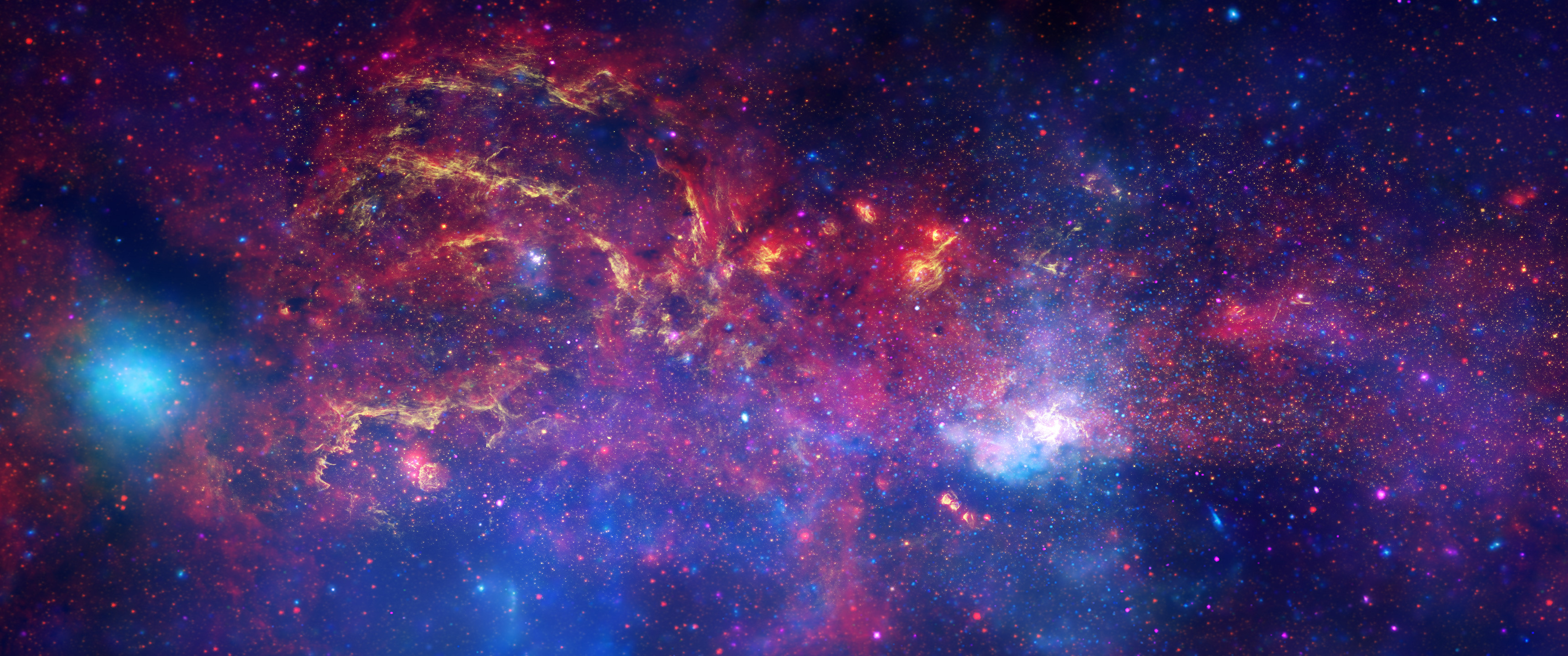 Space wallpaper 3440x1440PNG