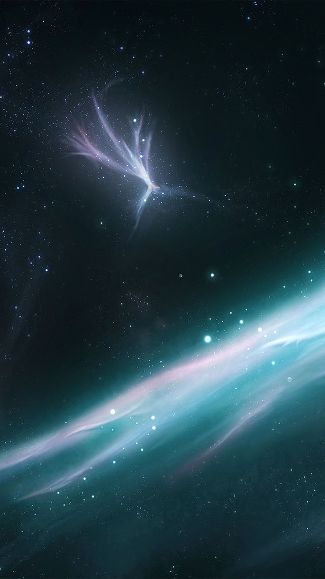 Great abstract space HD Samsung smartphone wallpaper