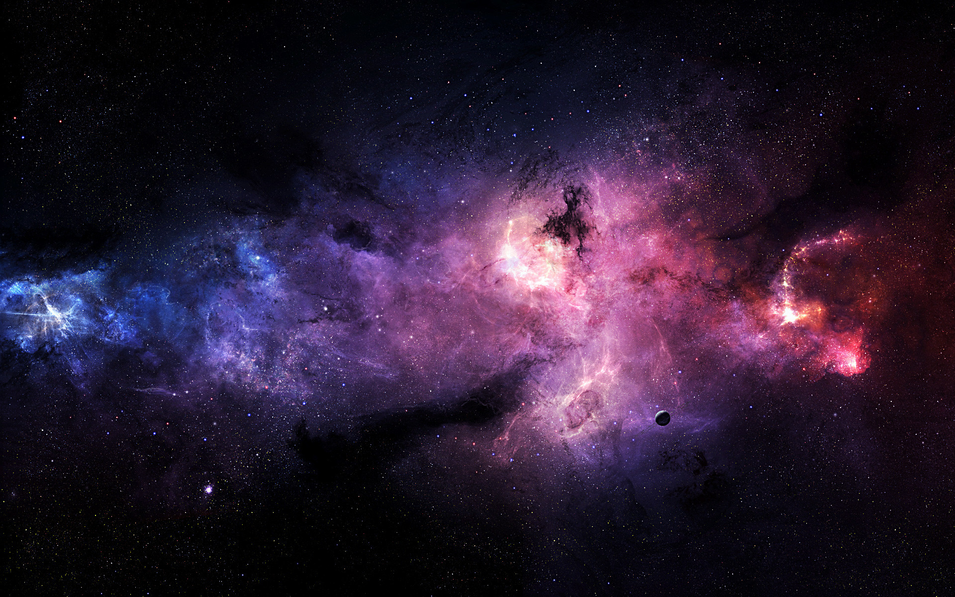 Purple Outer Space Wallpaper 19201200 HD Wallpaper Res
