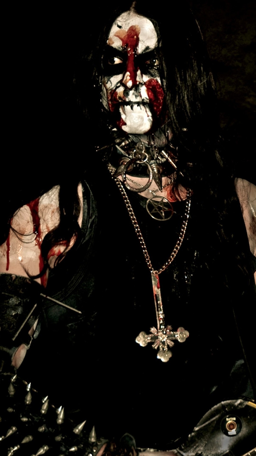 Wallpaper gorgoroth, blood, cross, guitar, look