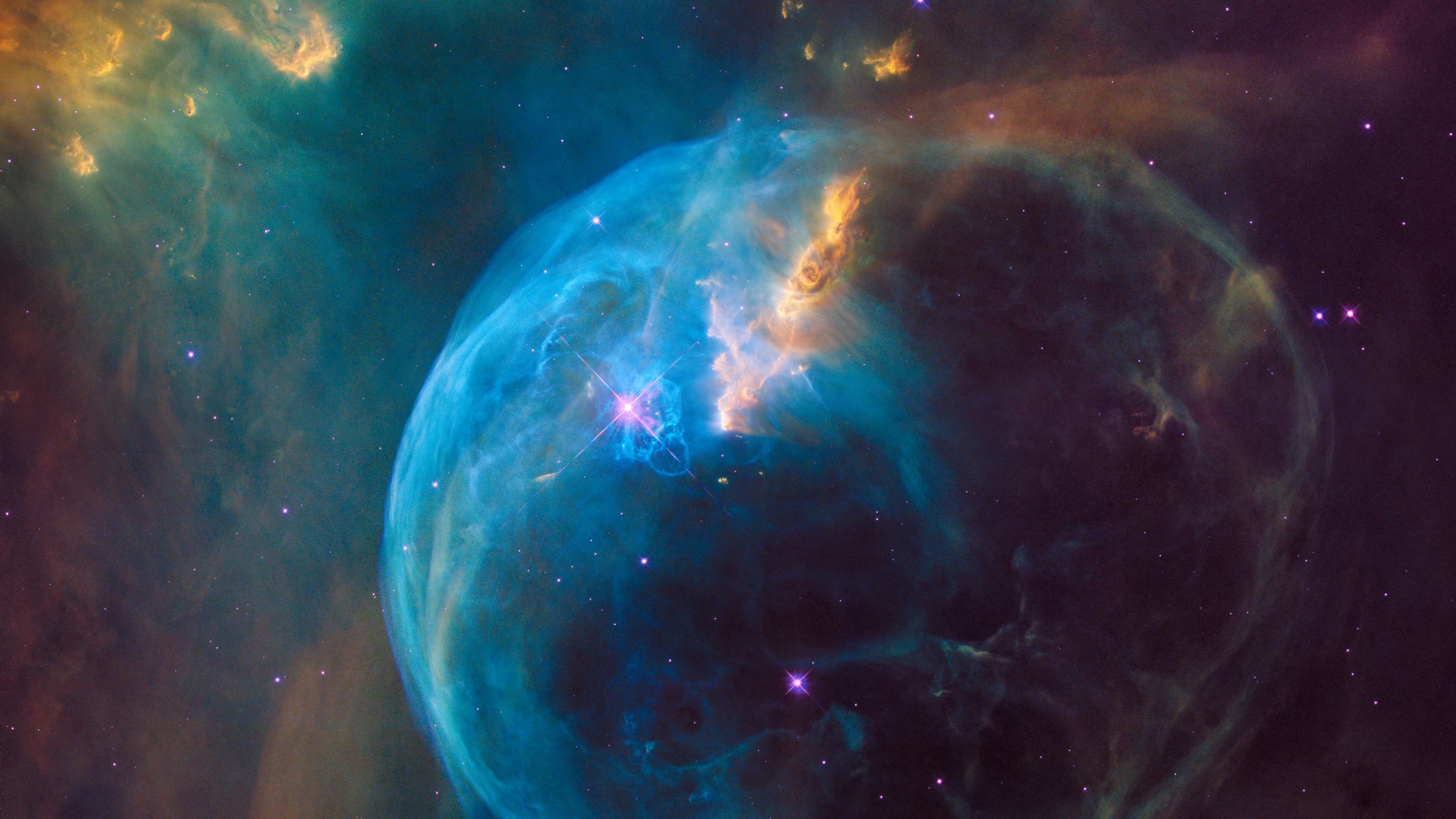 4K HD Wallpaper The Bubble Nebula.