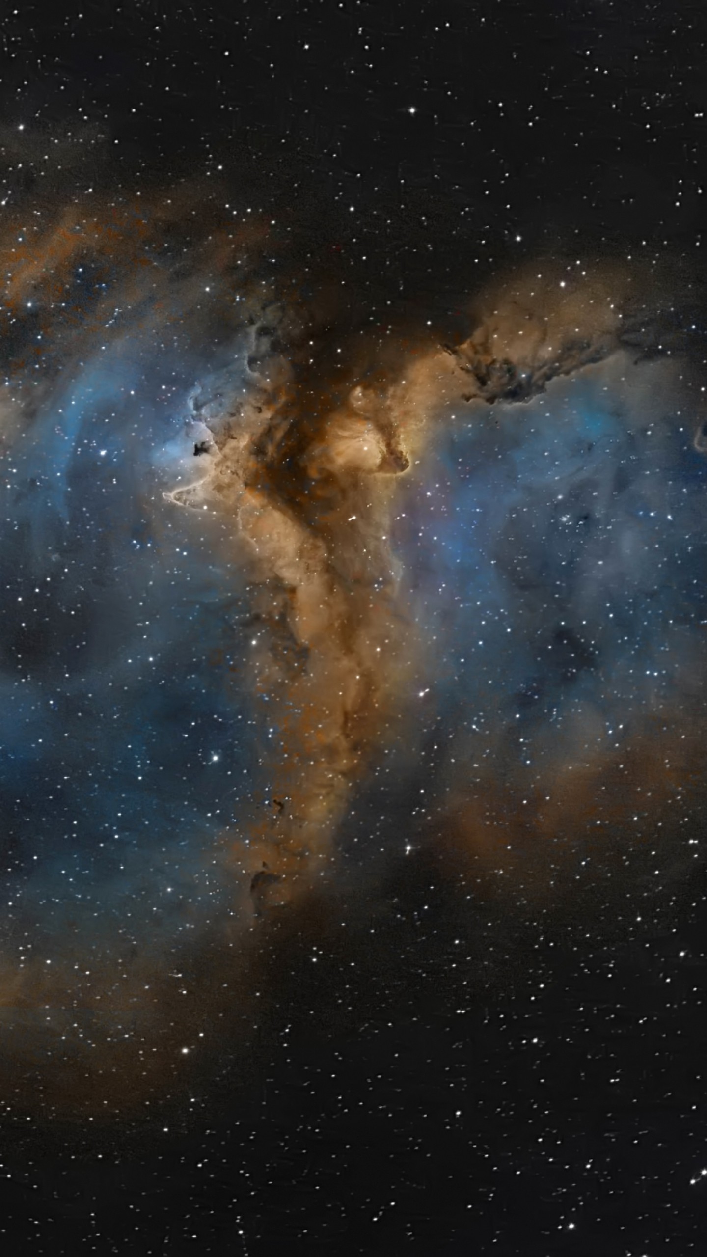 Preview wallpaper nebula, universe, space, stars 1440×2560
