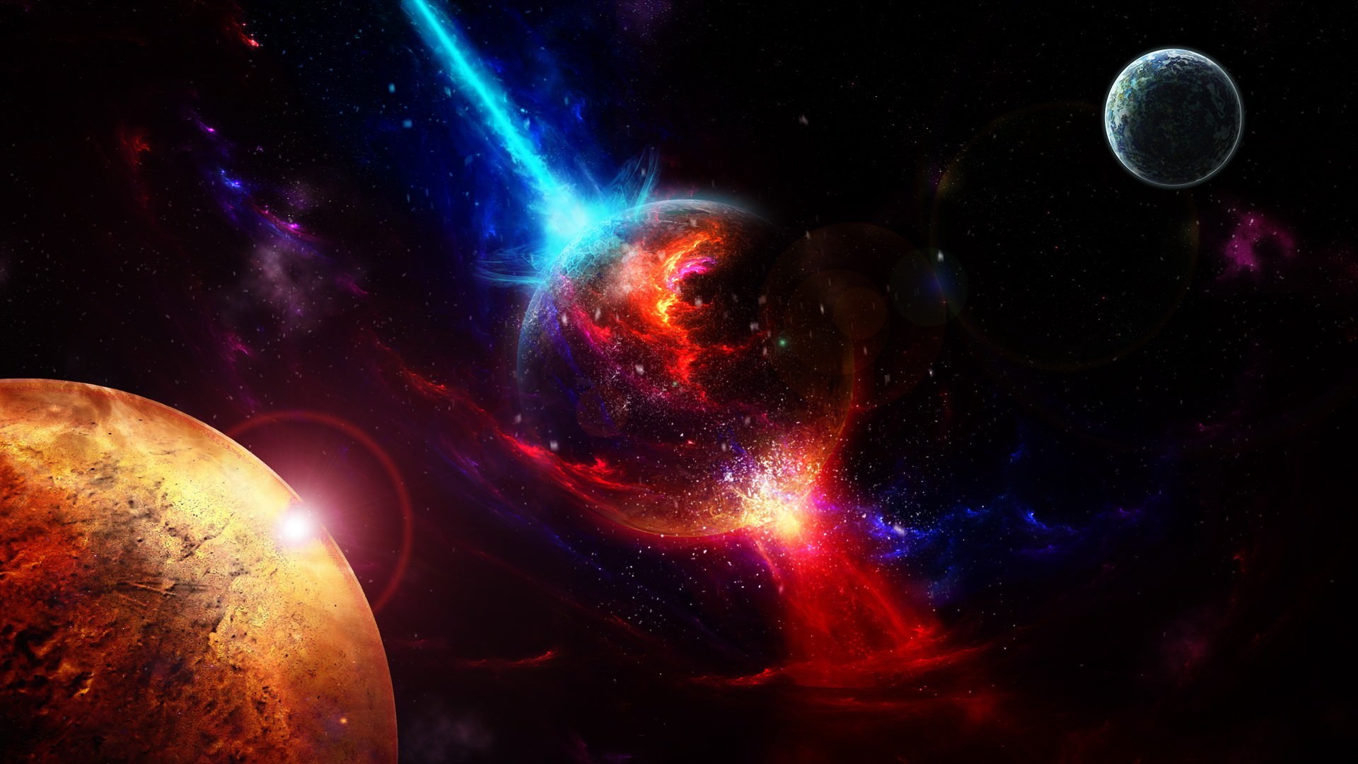 Colorful Space Background. Space Backgrounds