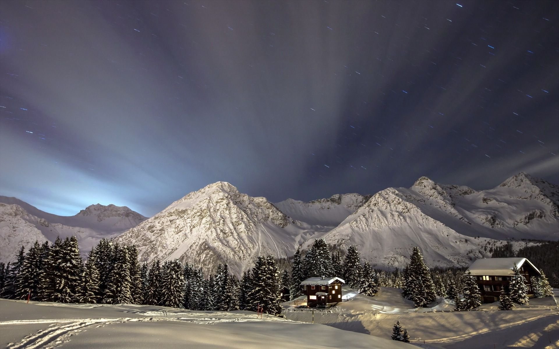Winter Night In The Mountains …
