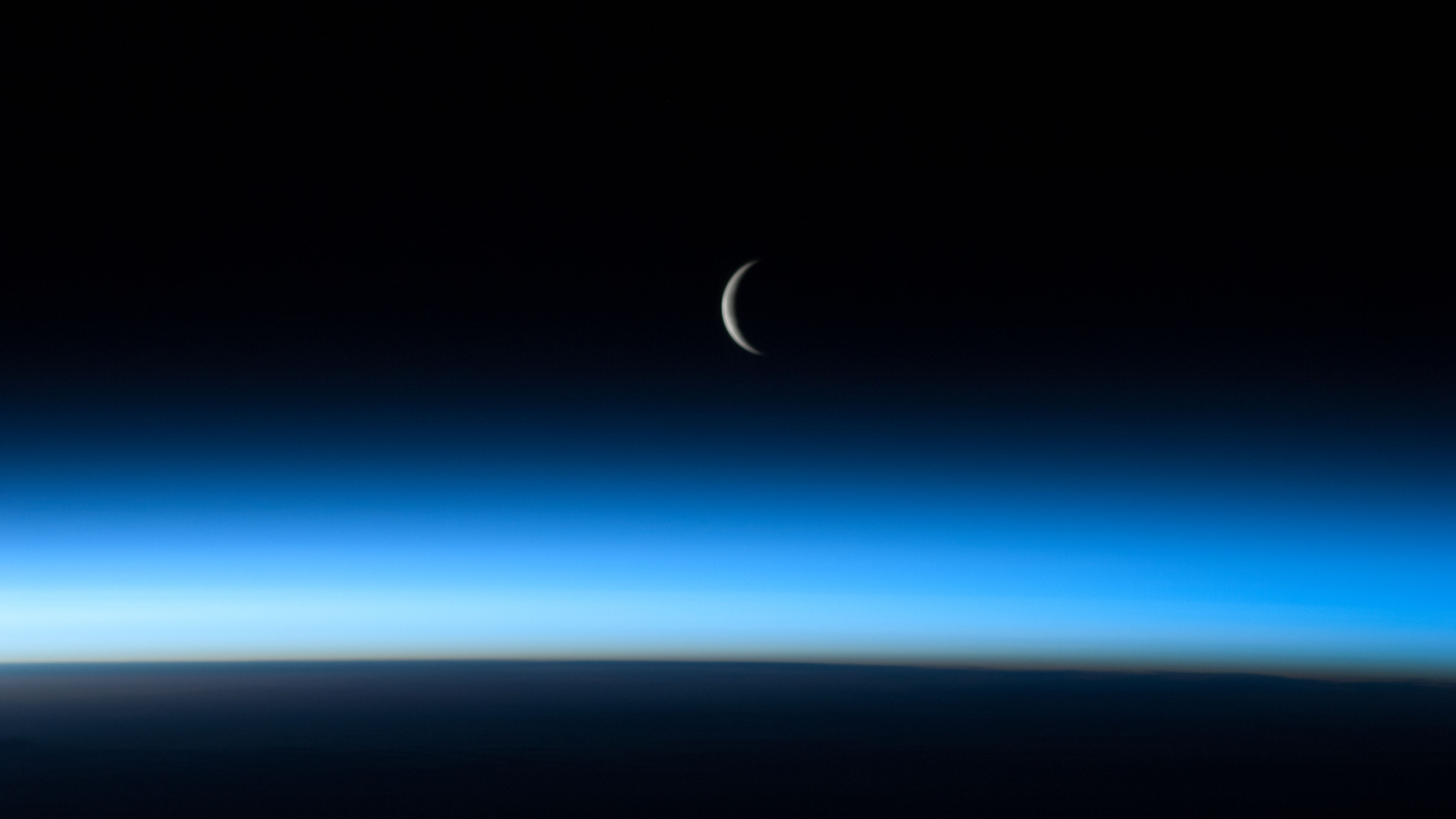 Moon from International Space Station wallpaper