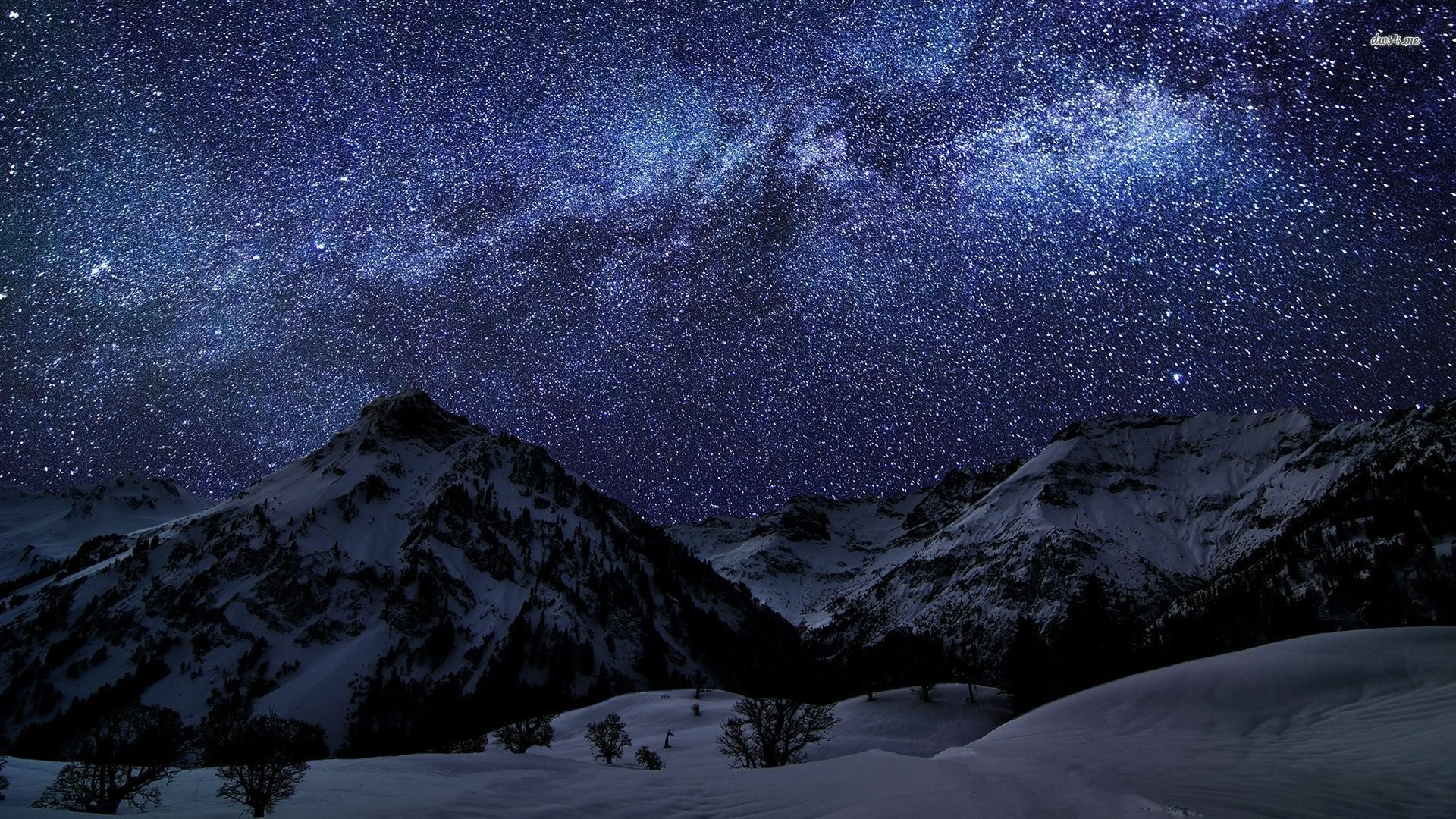 Milky Way Above The Mountains 725943