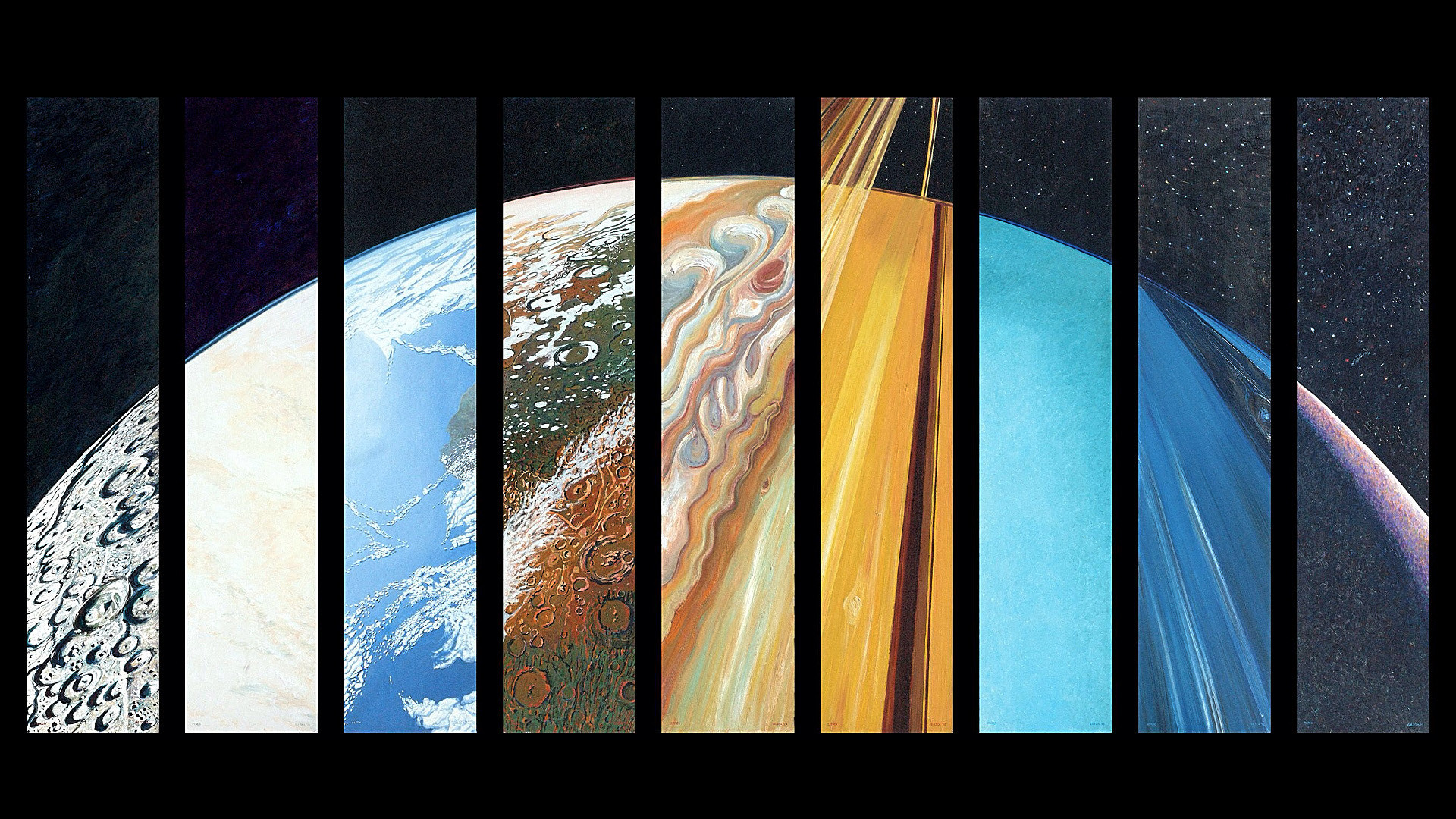 Every Planet in One – Planetary Suite by Steve Gildea 1920×1080