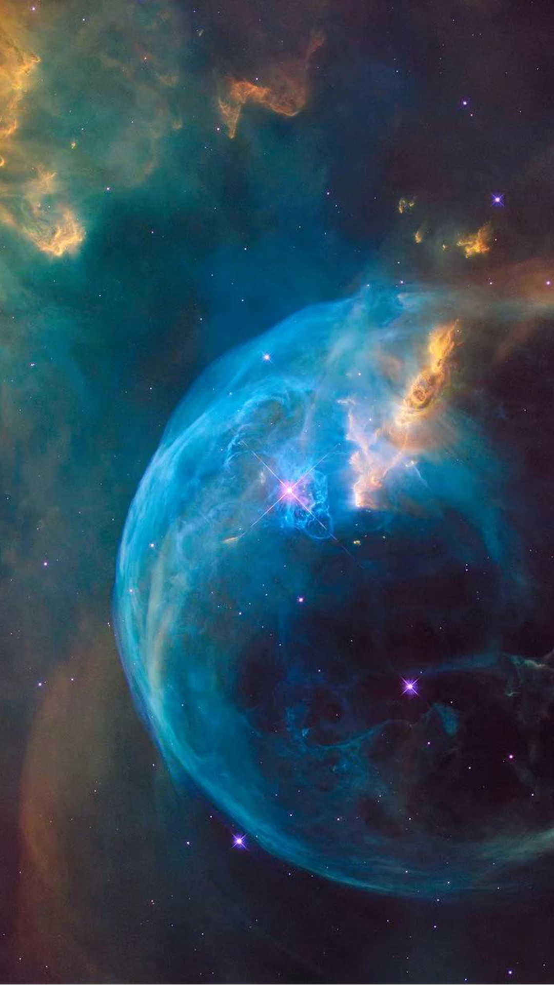 Hubble Supernova Bubble Explosion iPhone 6+ HD Wallpaper
