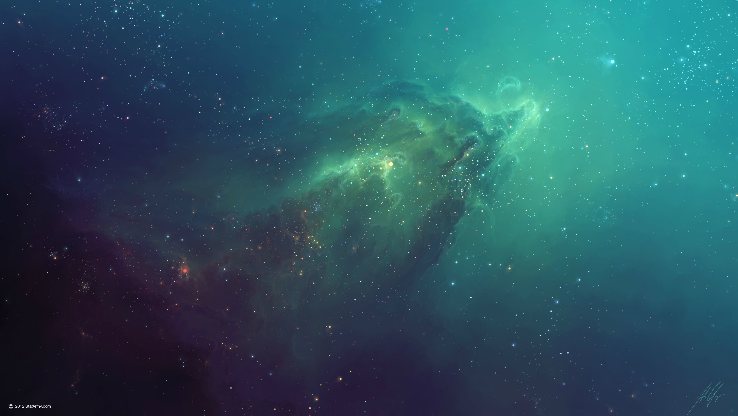 Ghost Nebula [xpost from /r/wallpapers][3,000Ã1,694]