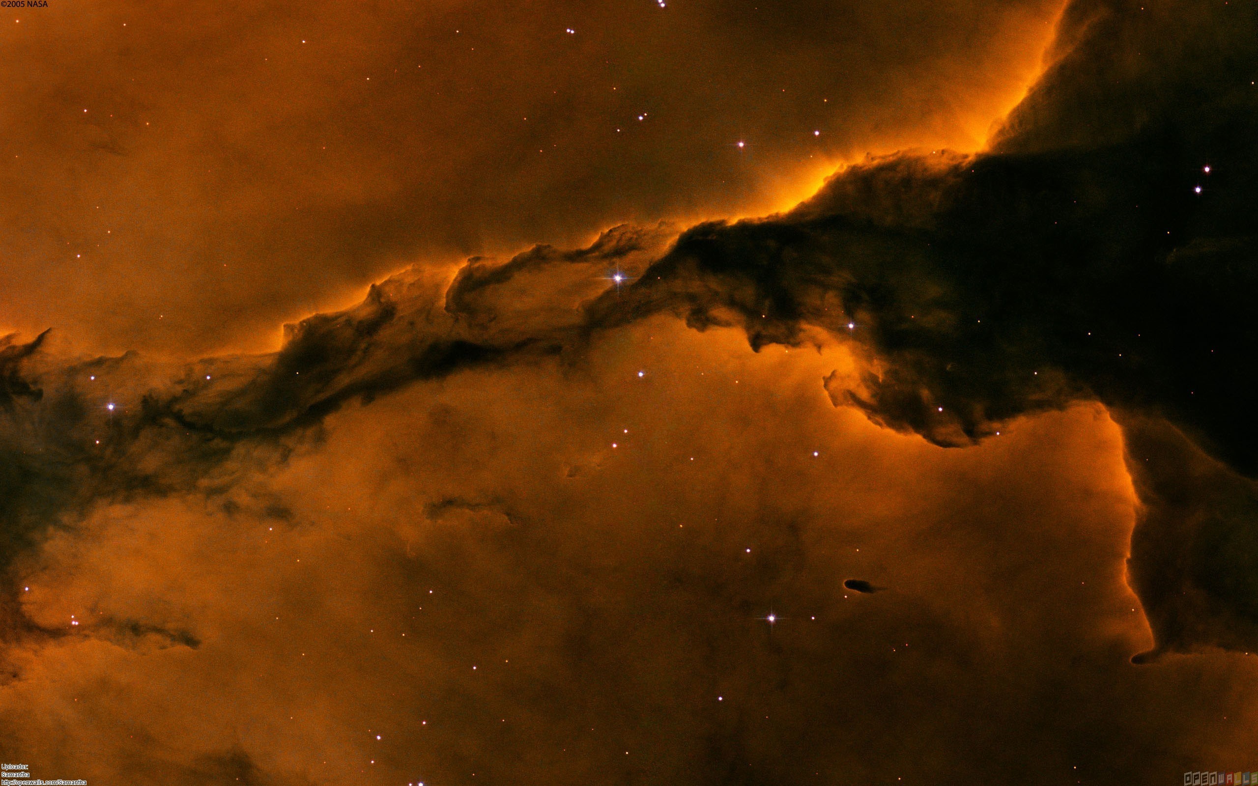 Stellar spire in the eagle nebula wallpaper – Open