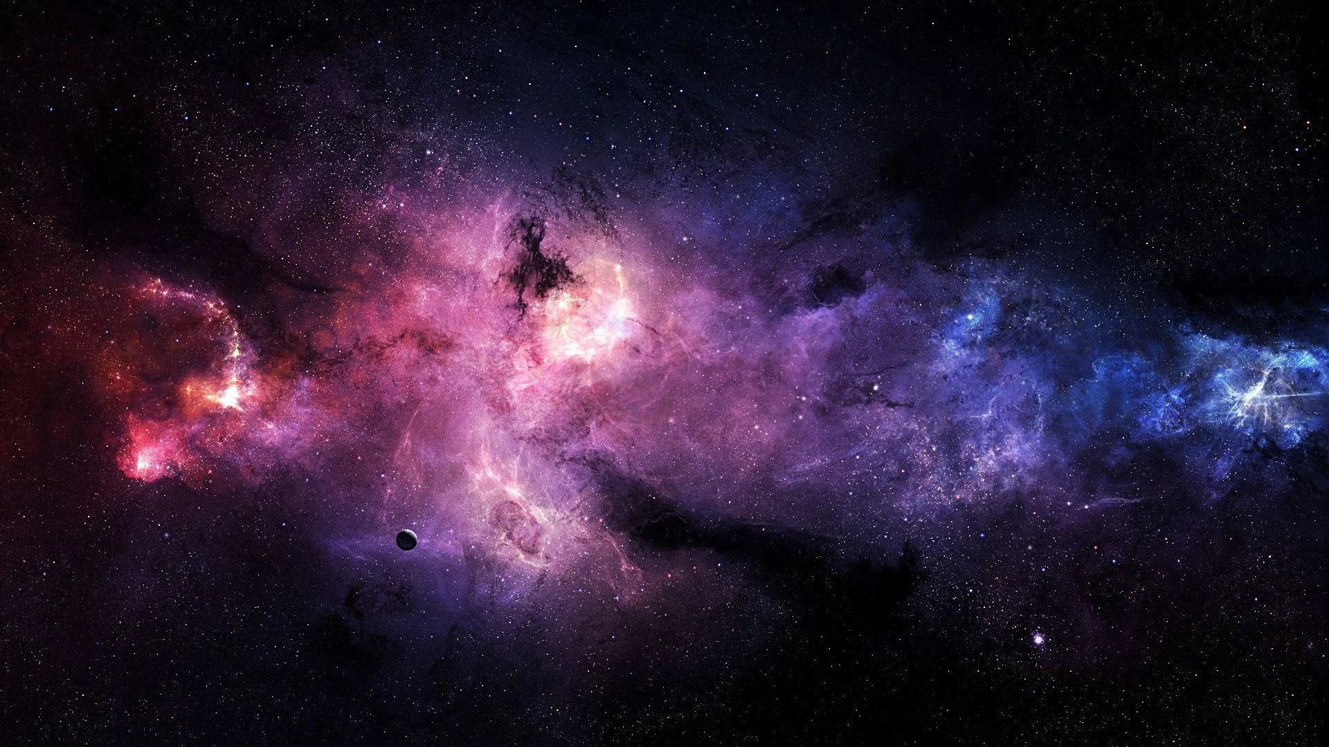 Purple High Resolution Galaxy Background Hd