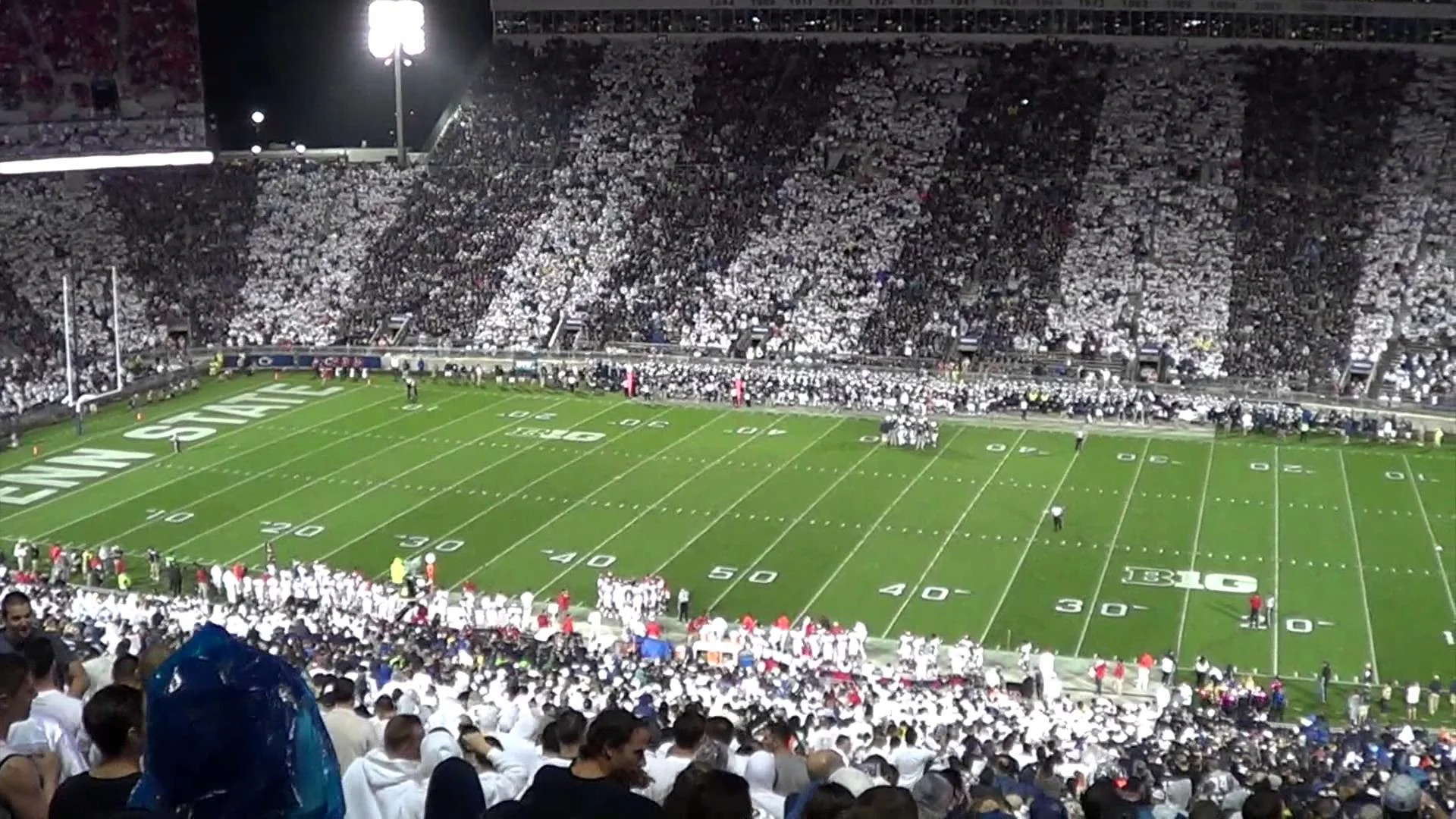 Penn State Student Section singing Living on a Prayer