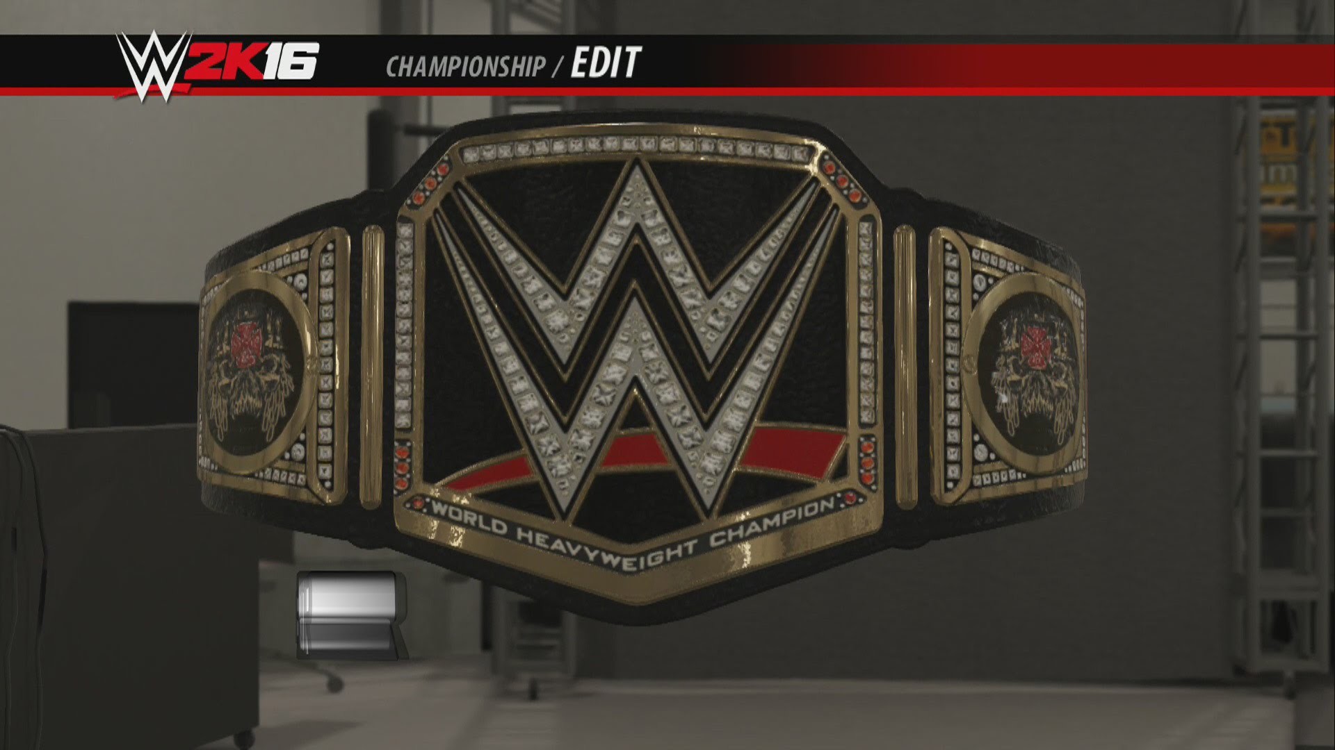 WWE 2K16 Creations Custom Championship Triple H Side Plates WWE World  Heavyweight Championship