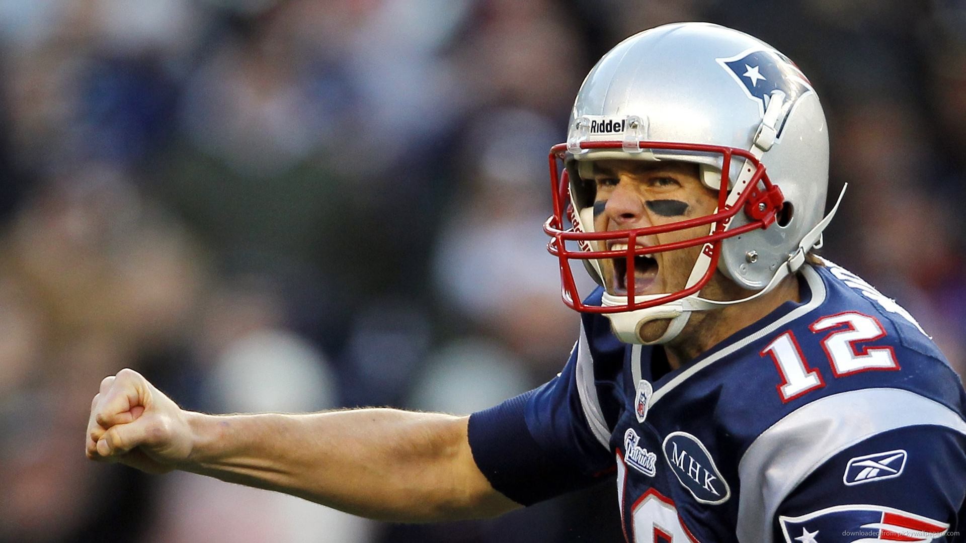 New England Patriots Tom Brady Screaming picture