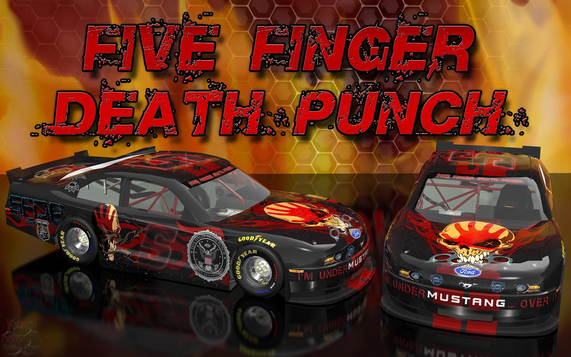Five Finger Death Punch Wicked Ford Mustang Wallpaper