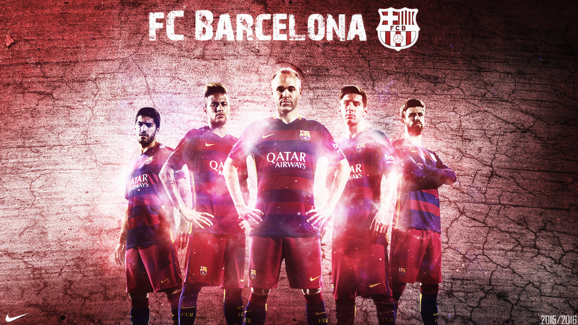 FC Barcelona 2015 / 2016 Wallpaper by RakaGFX on DeviantArt