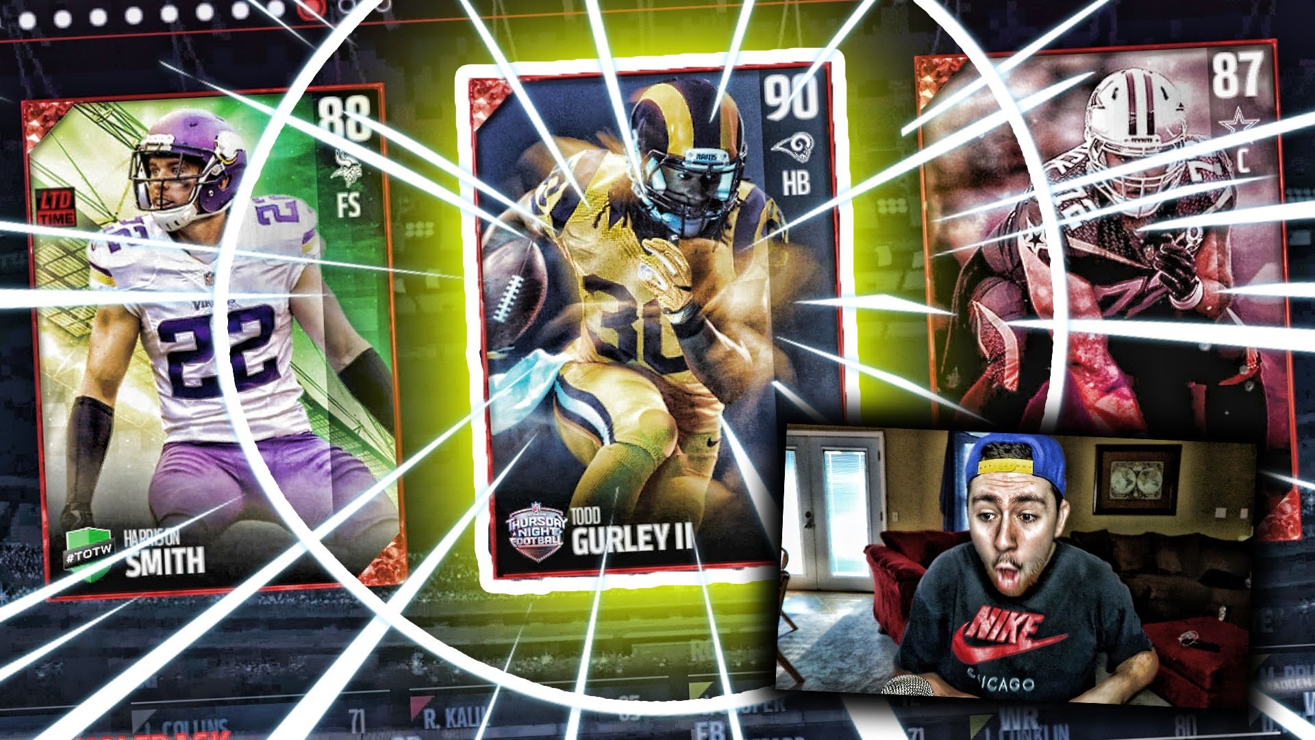 90 COLOR RUSH TODD GURLEY MADDEN 17 DRAFT CHAMPIONS CHALLENGE – YouTube