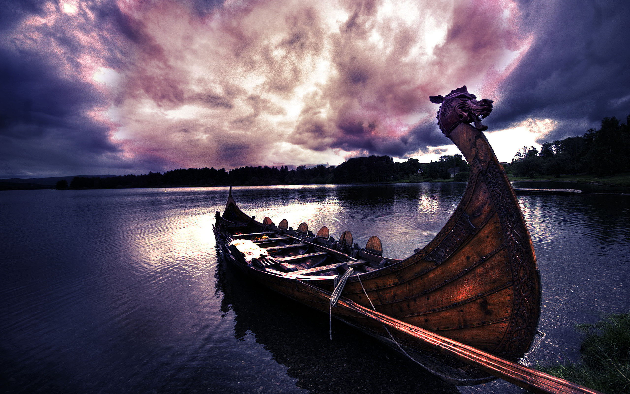 Viking Boat Wallpaper 2560×1600. Wallpapers 3d for desktop, 3d .