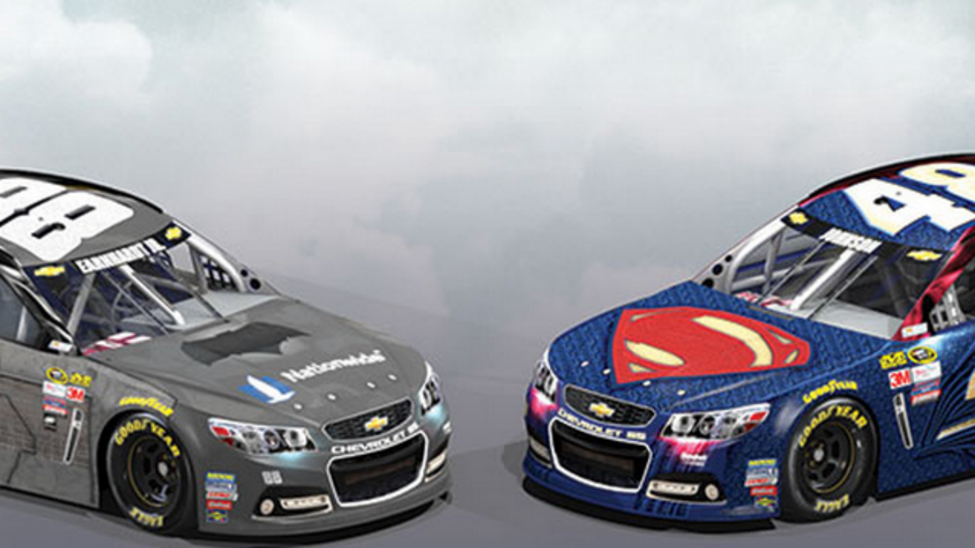 Dale Earnhardt Jr., Jimmie Johnson reveal epic Batman vs. Superman paint schemes NASCAR Sporting News