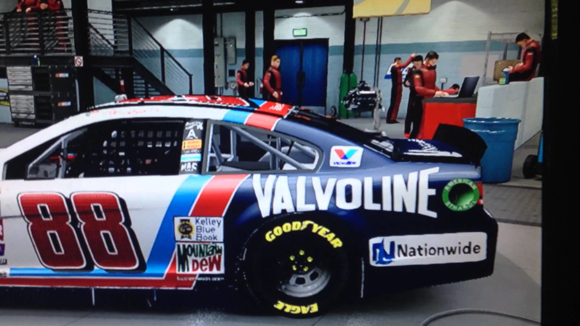NASCAR 14/15 Garage: 2015 Dale Jr. Valvoline Throwback Custom Car