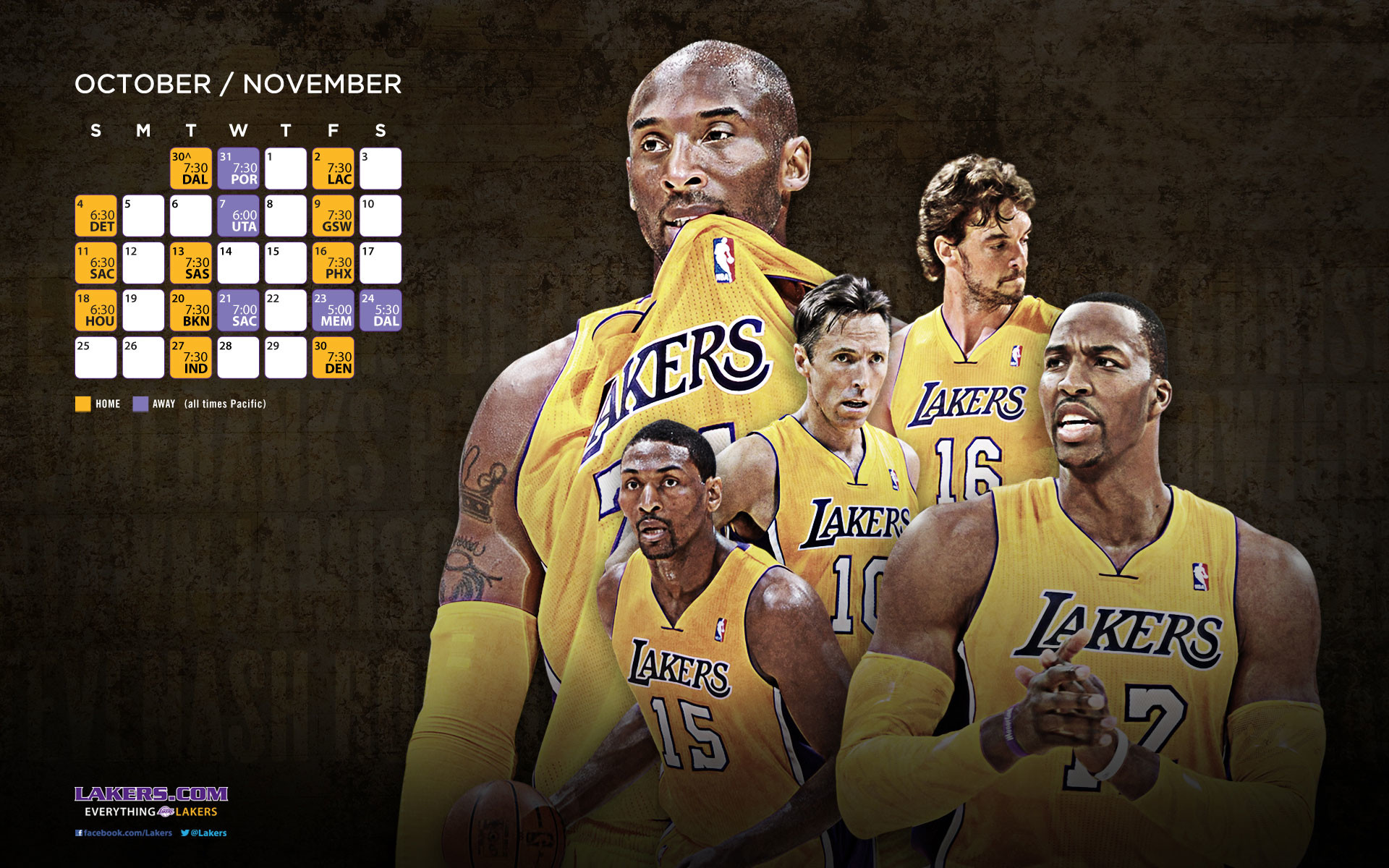 NBA LA Lakers Roster HD Wallpapers in HD
