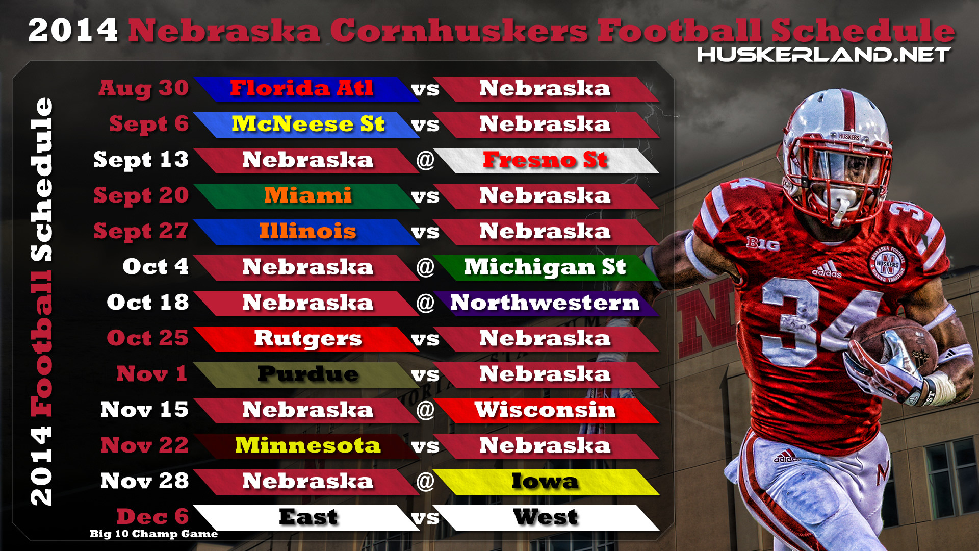 Nebraska huskers 2012 football schedule wallpaper 2 Chainimage