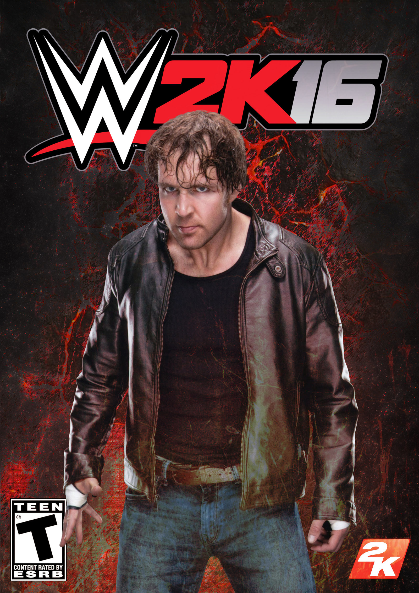 … WWE 2K16 Custom Cover Dean Ambrose by MilanRKO