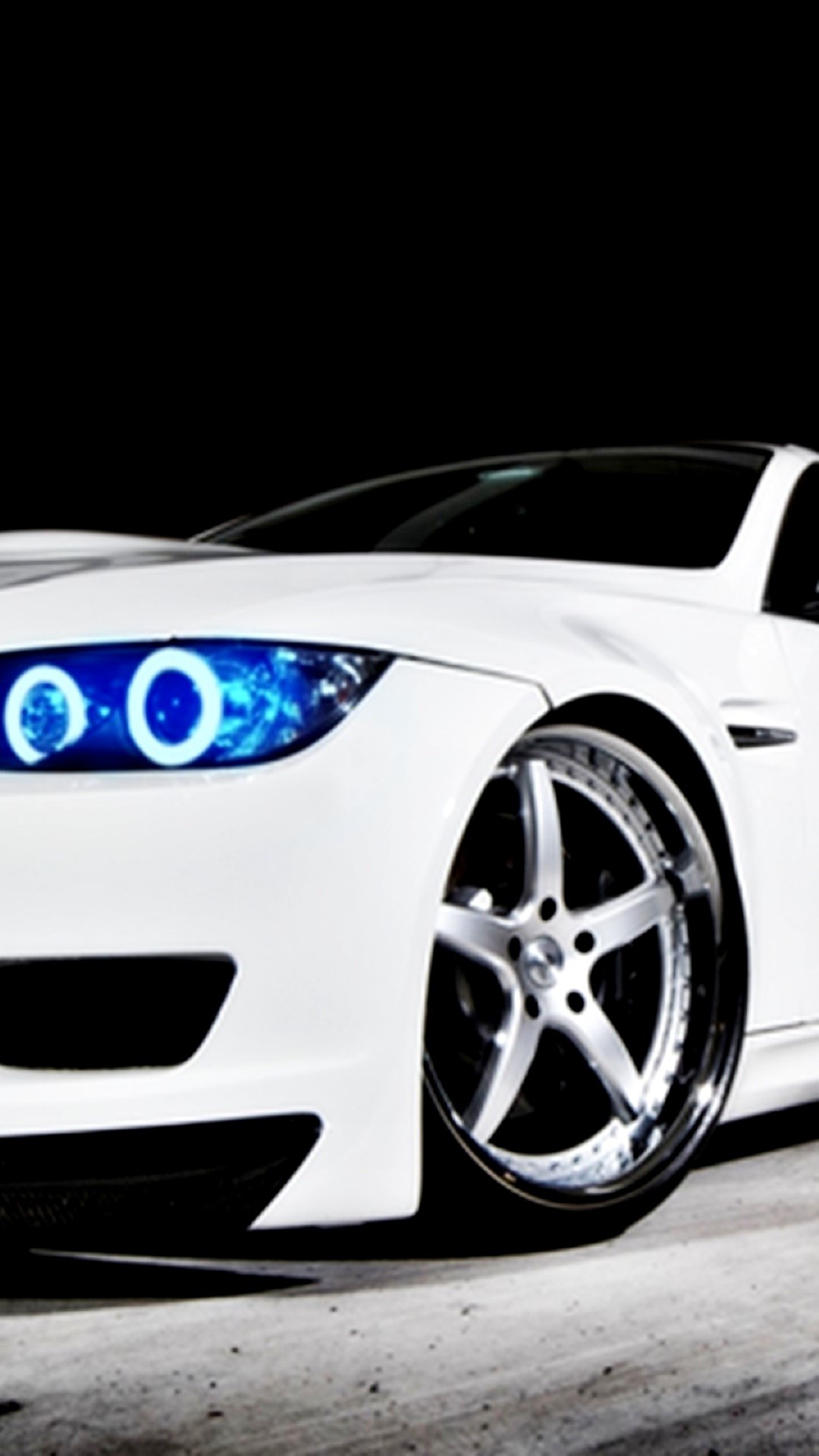 BMW M3 White Blue Headlights iPhone 6 Plus HD Wallpaper
